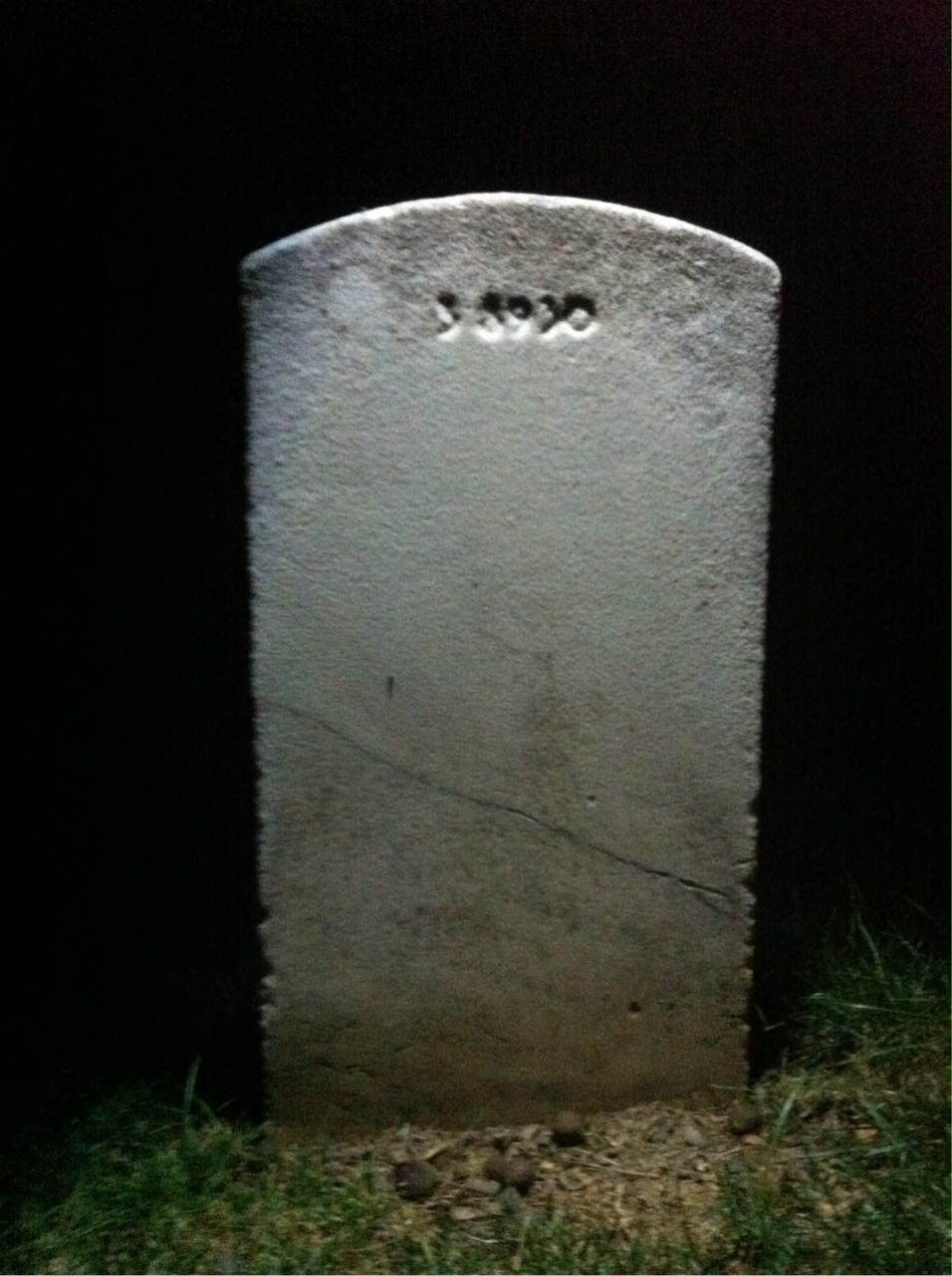 Back of headstone — Emma Munsell