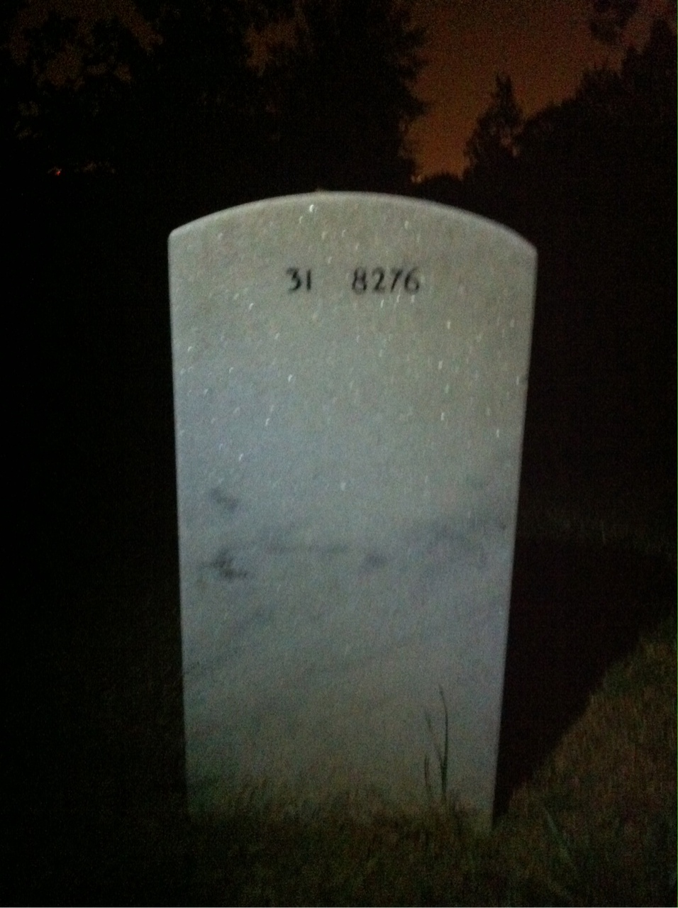 Back of headstone — Richard Collands