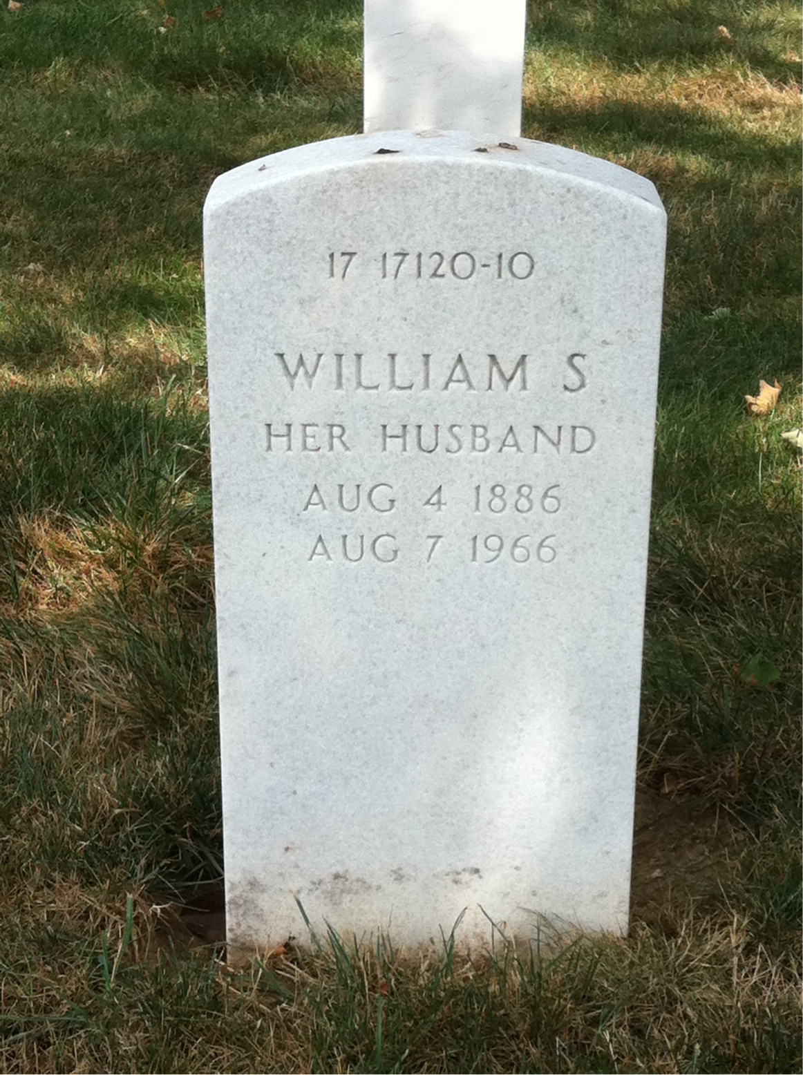 Back of headstone — William Risdon