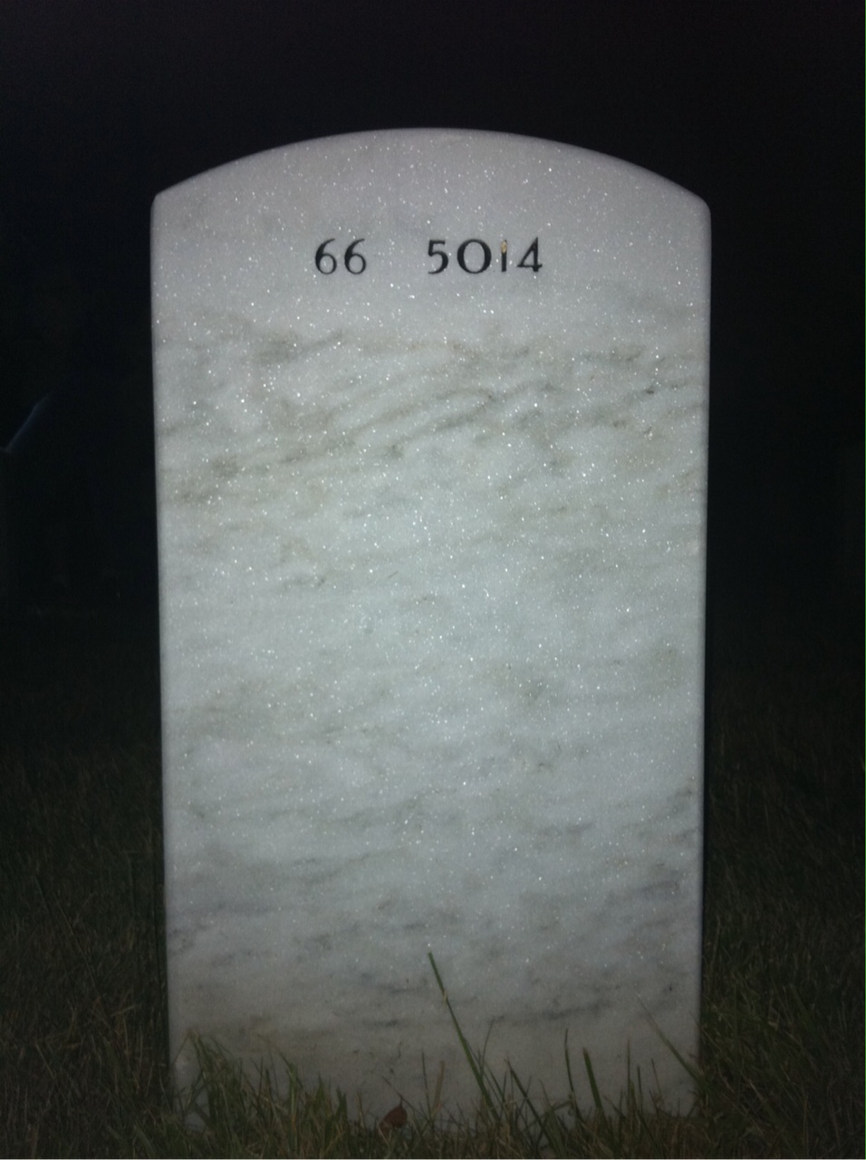 Back of headstone — Robert Bauchspies