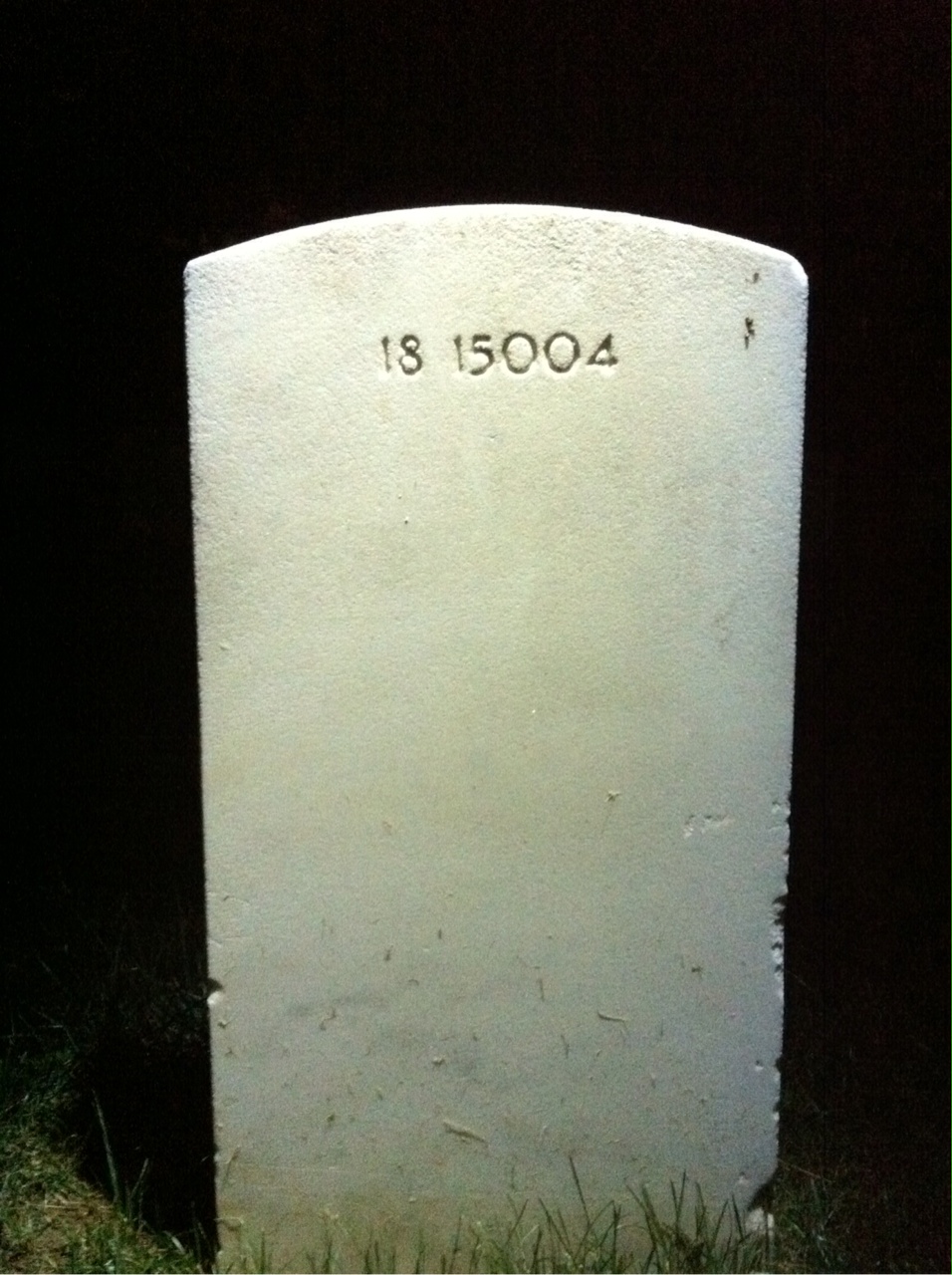 Back of headstone — Edgar Murphy