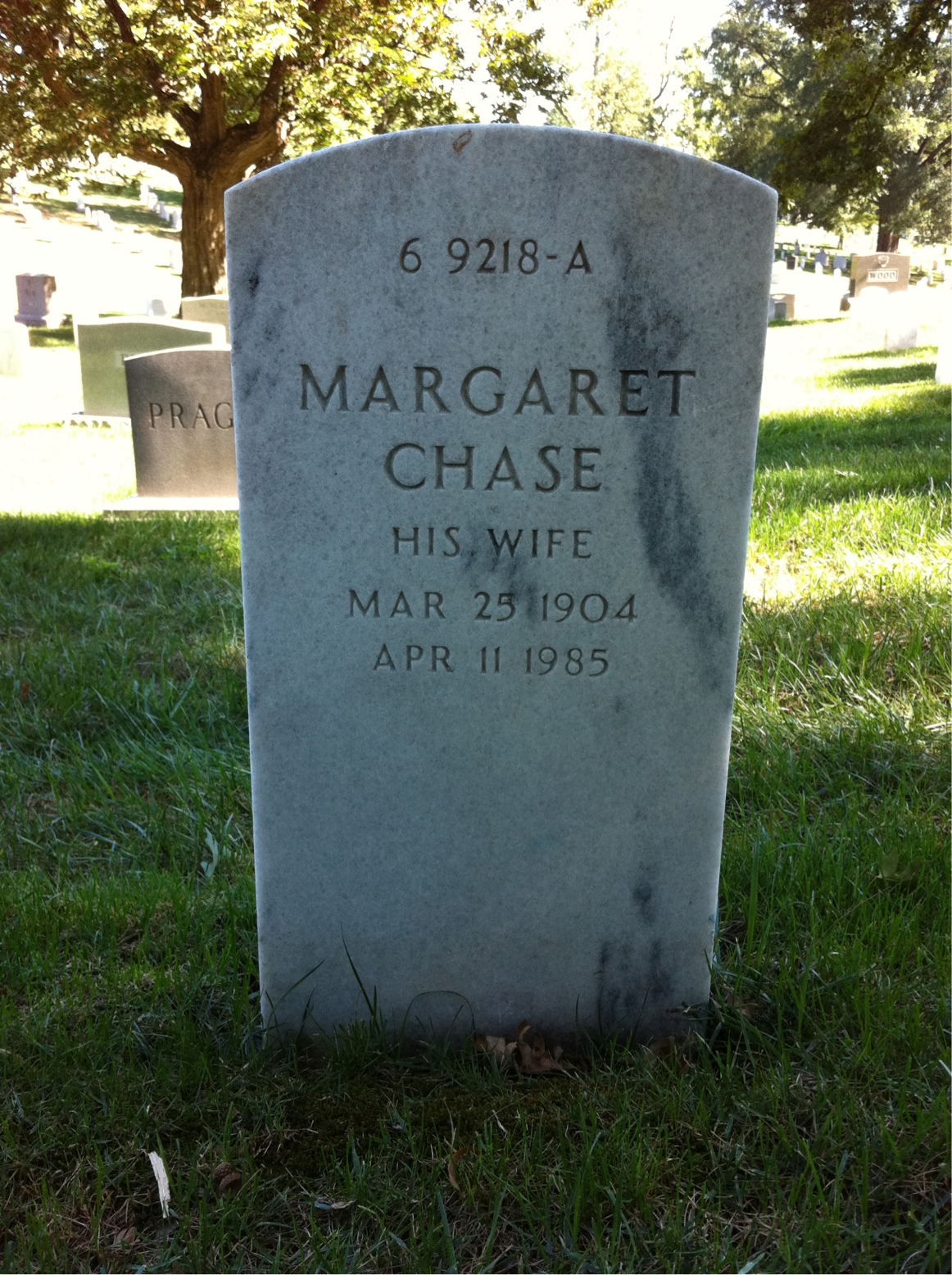 Back of headstone — Theodore L Futch