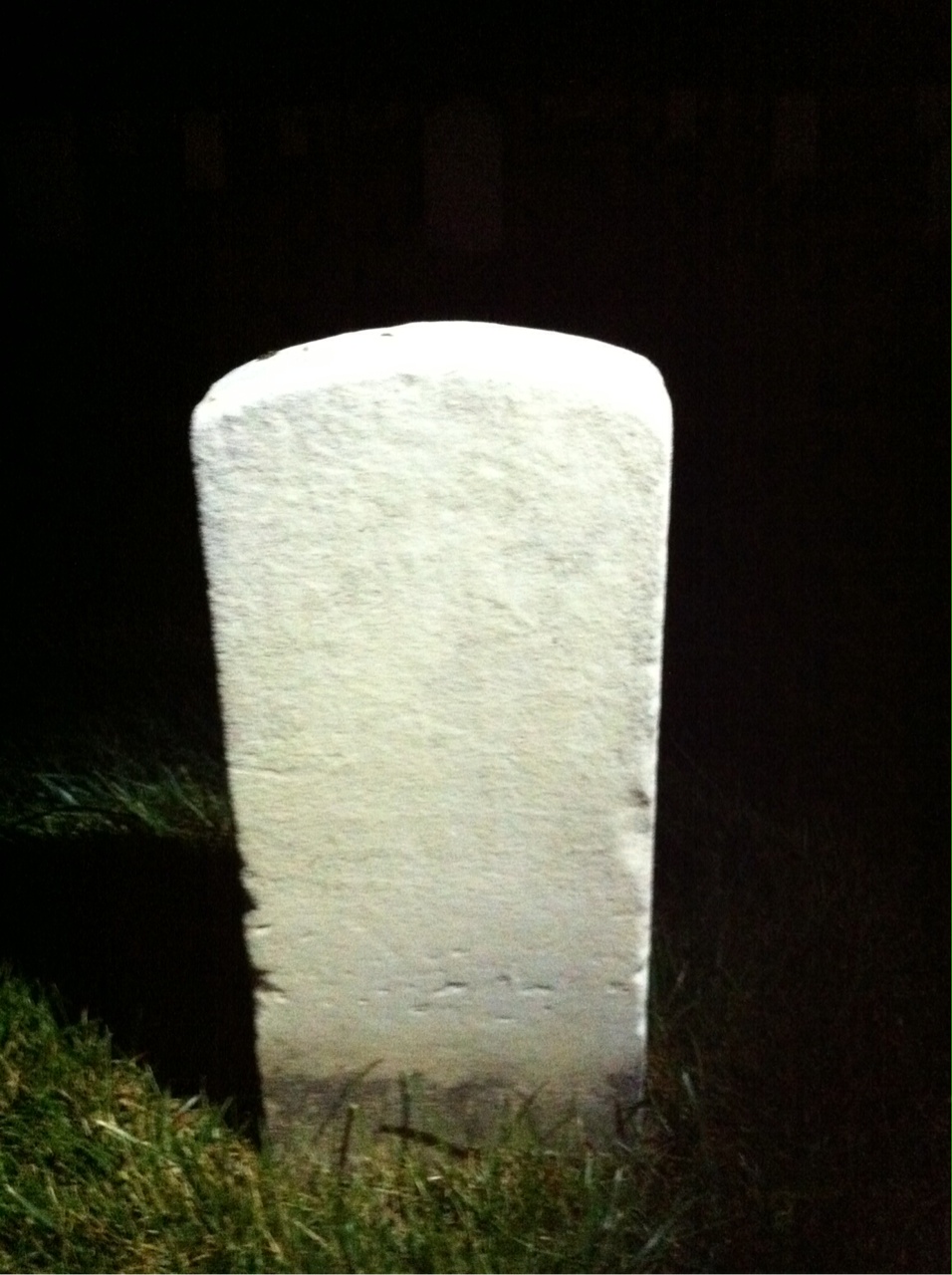 Back of headstone — Charles Muxum