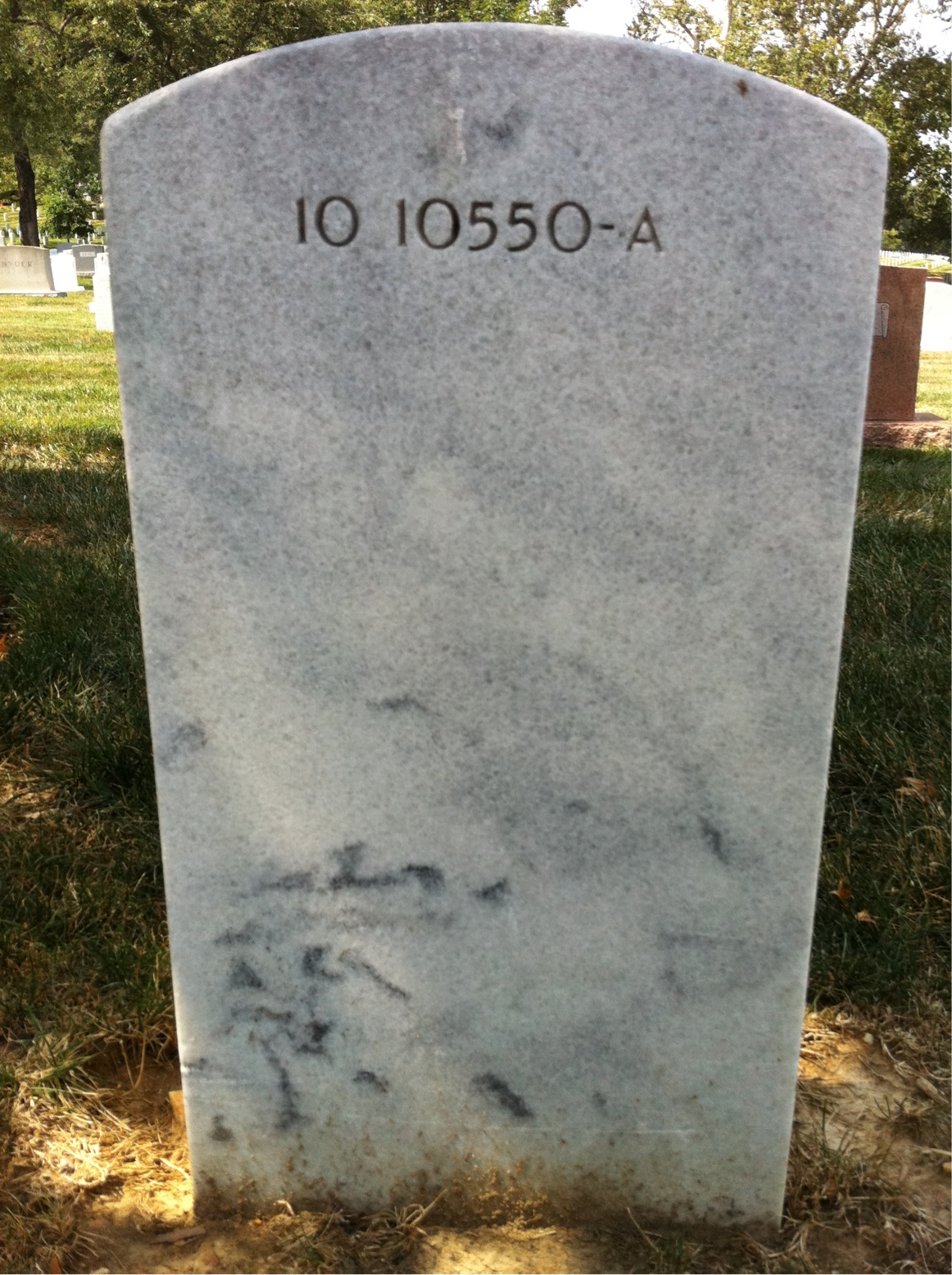 Back of headstone — Gyle Conrad