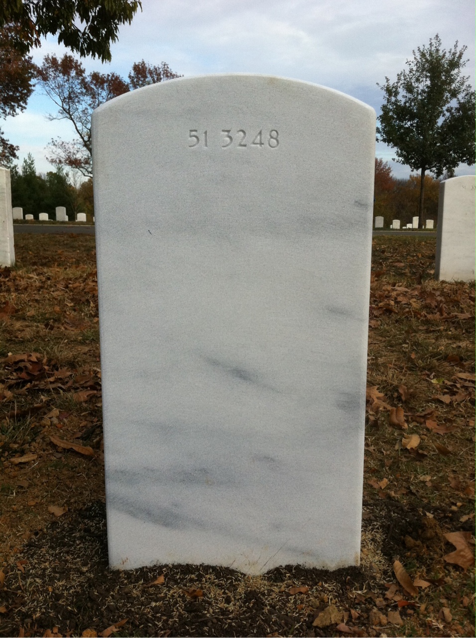 Back of headstone — Thomas Oscar Kenton