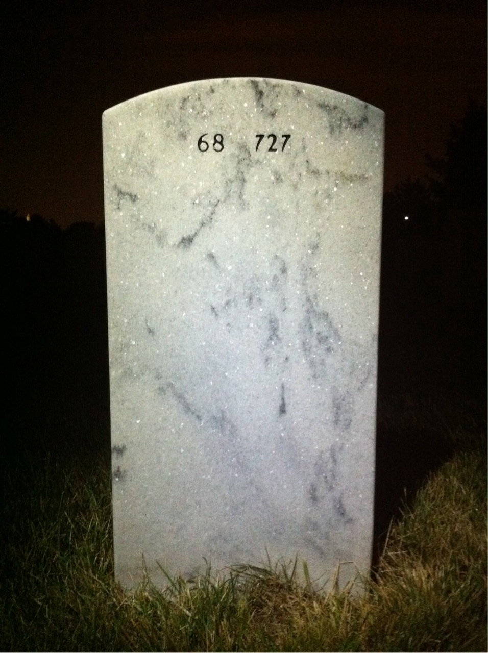 Back of headstone — Leighton Kohl