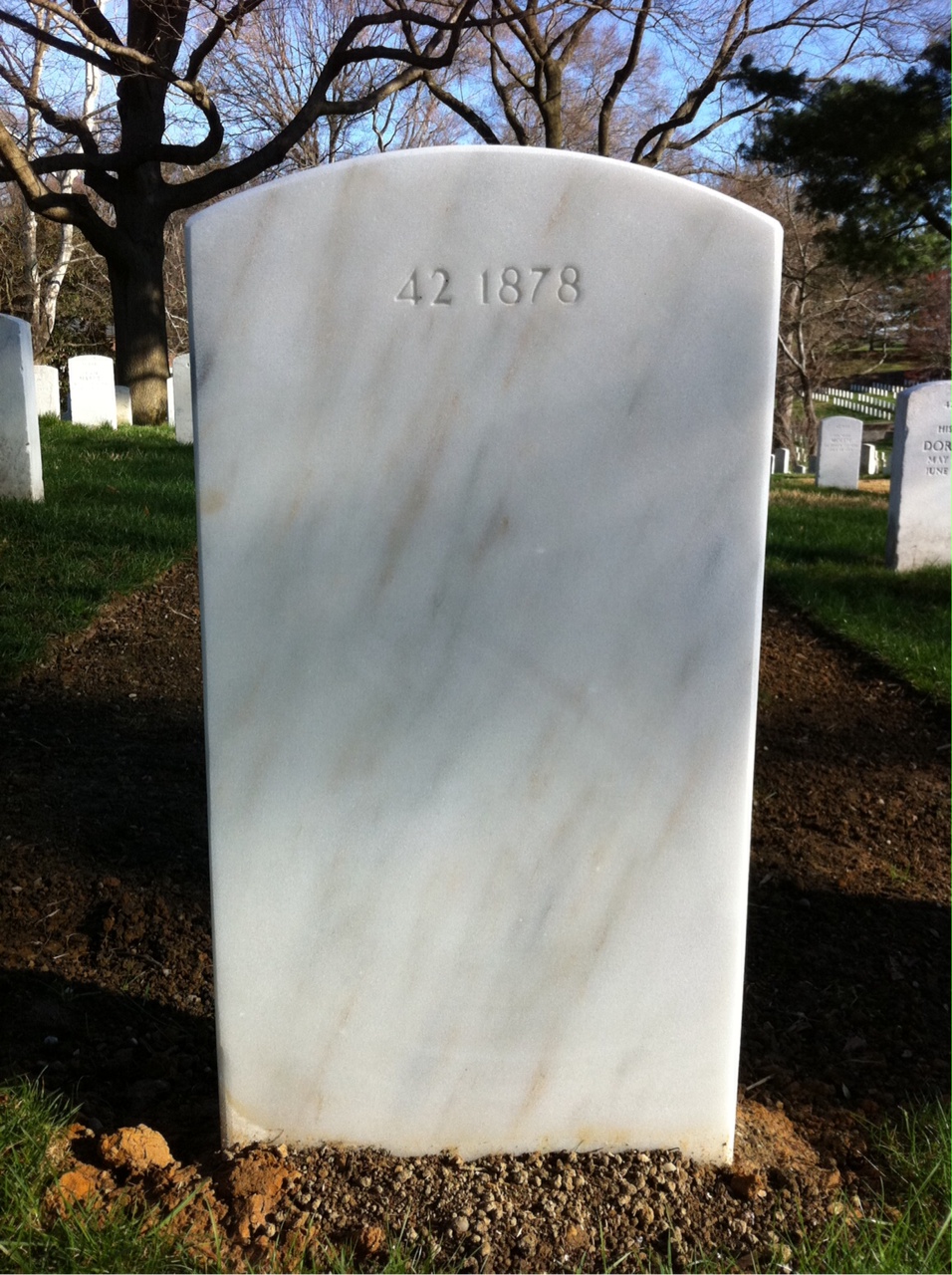 Back of headstone — William George Svetlich
