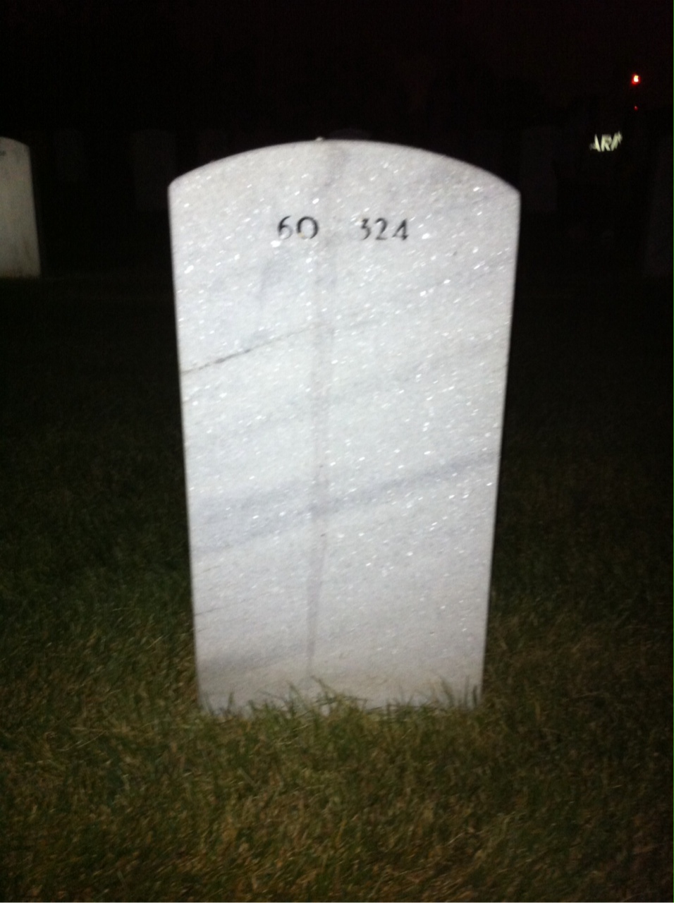 Back of headstone — Robert Brigati