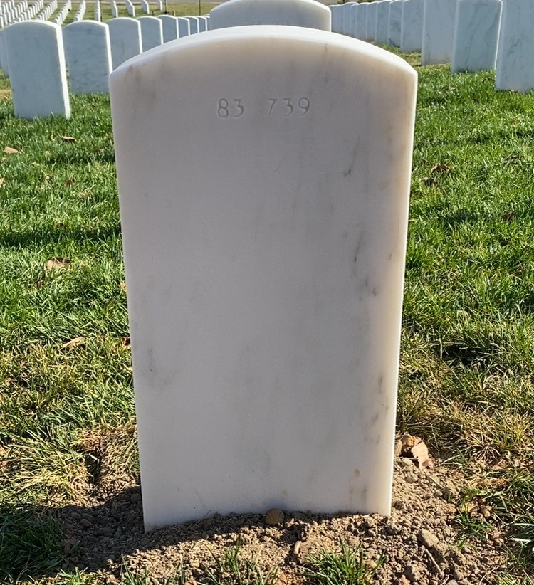 Back of headstone — William Anderson
