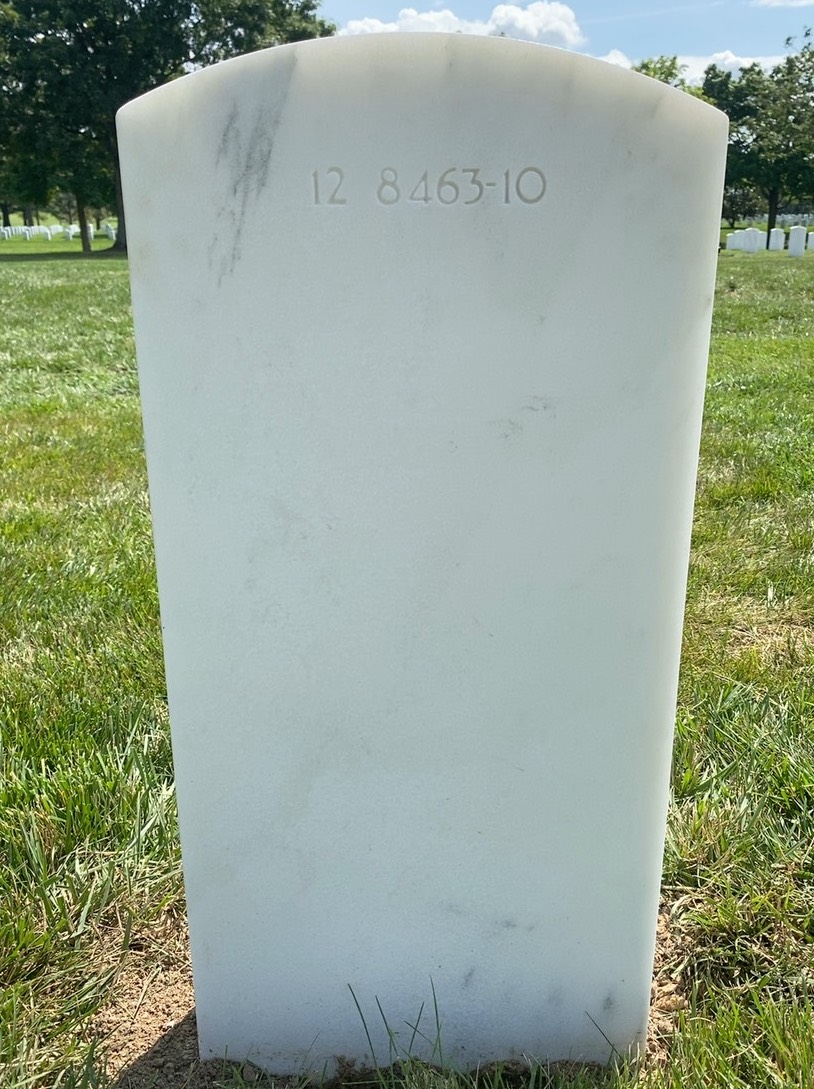 Back of headstone — Michael Cummings