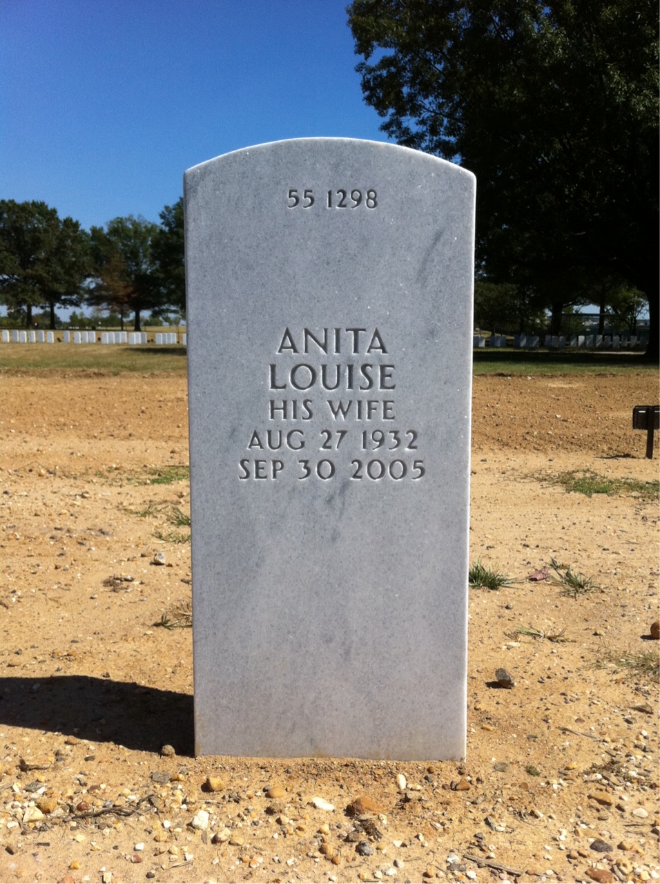 Back of headstone — George Fontes