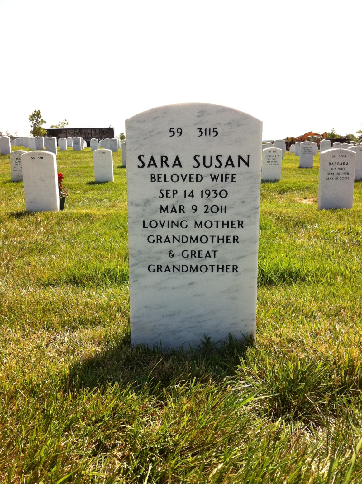 Back of headstone — Philip Gormley
