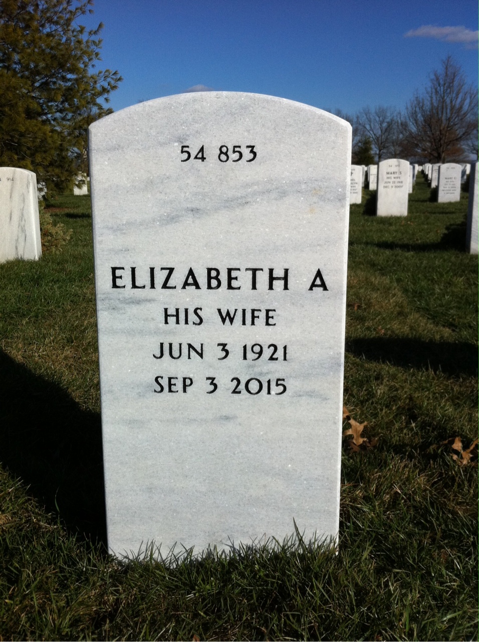 Back of headstone — Edmund Gutowski