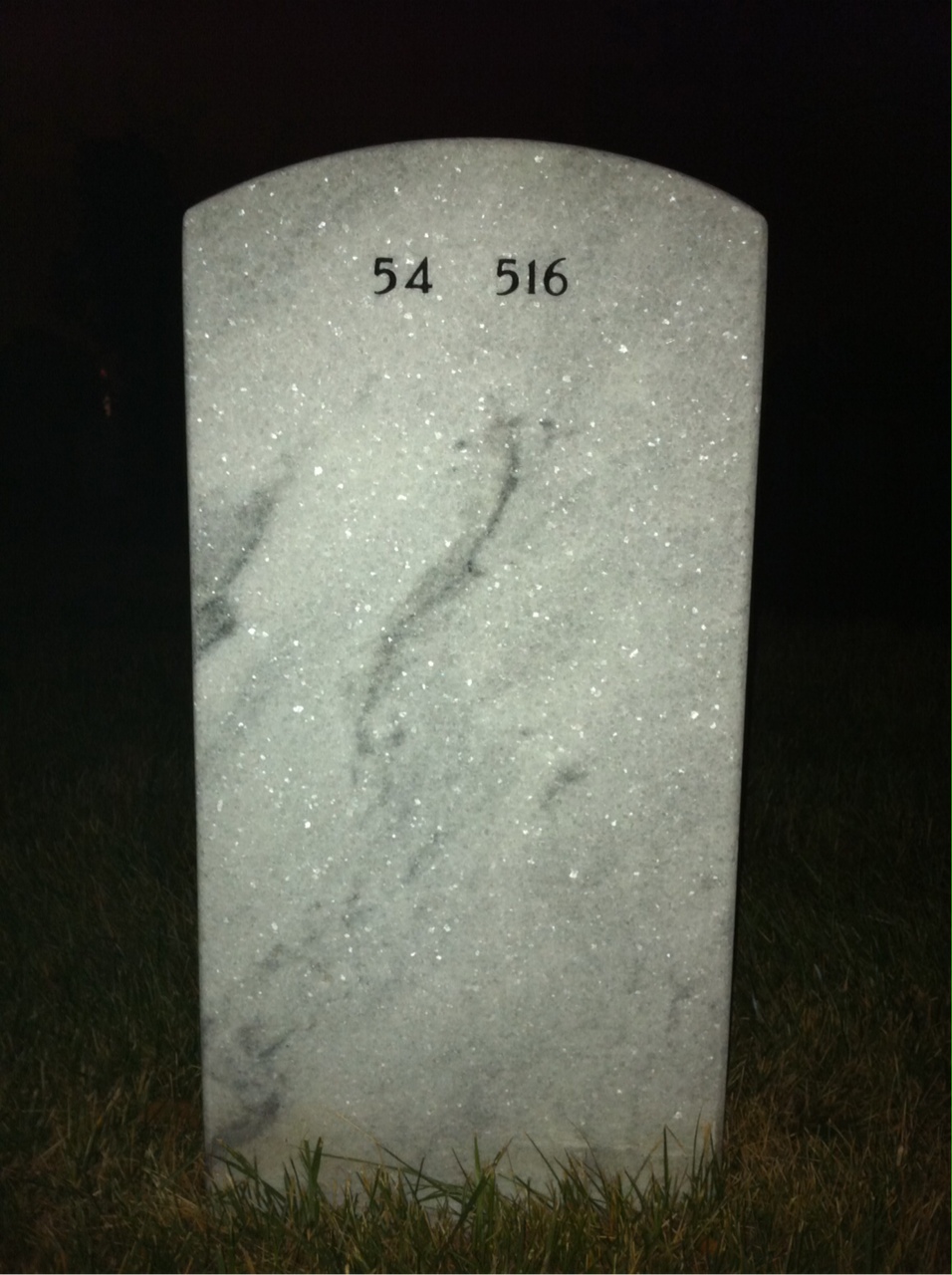 Back of headstone — Michael Mcqueen