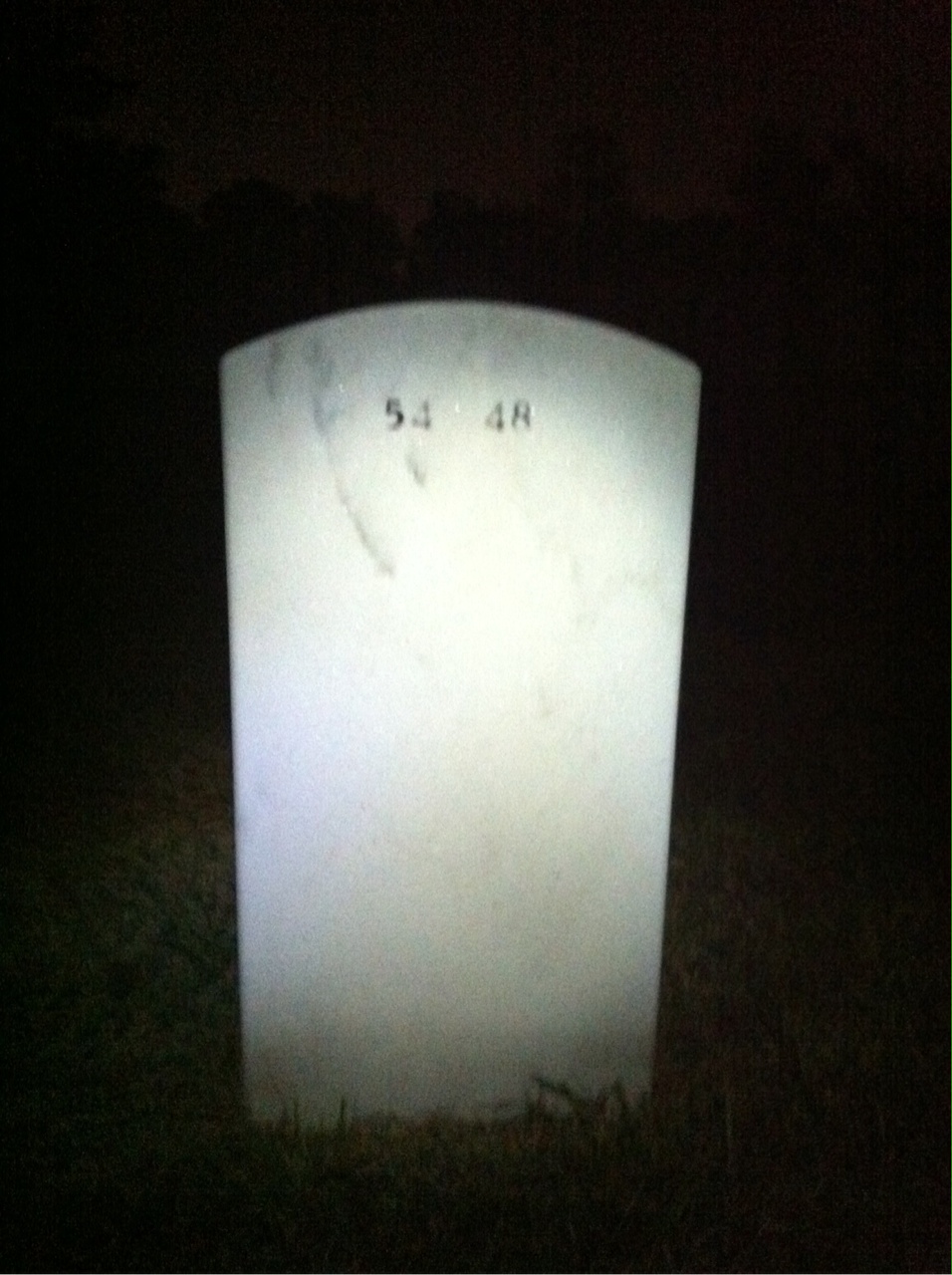 Back of headstone — Hunter Hixson