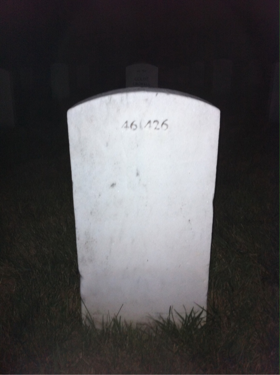 Back of headstone — Aleda Cordwell