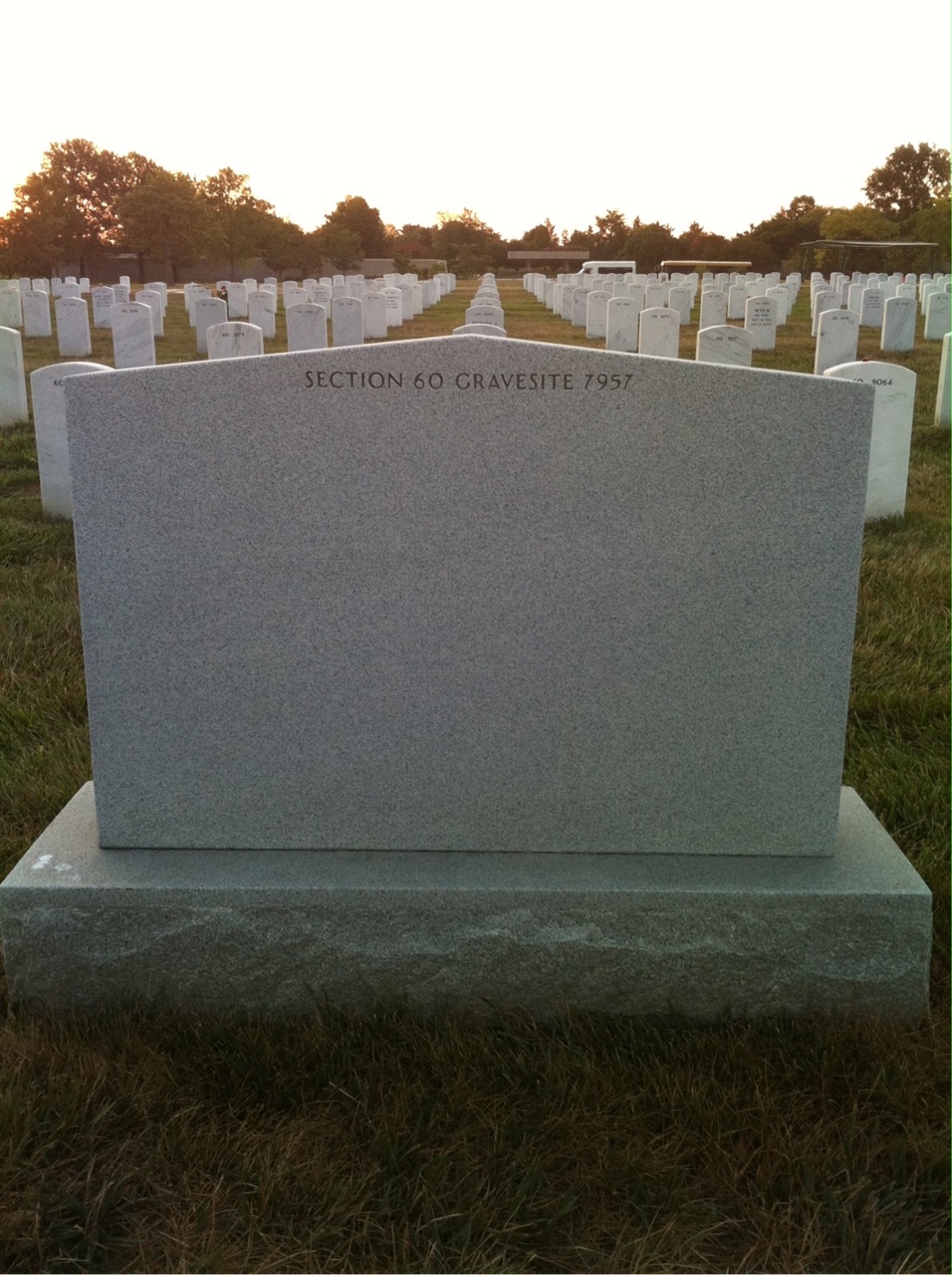 Back of headstone — Theodore Kryszak
