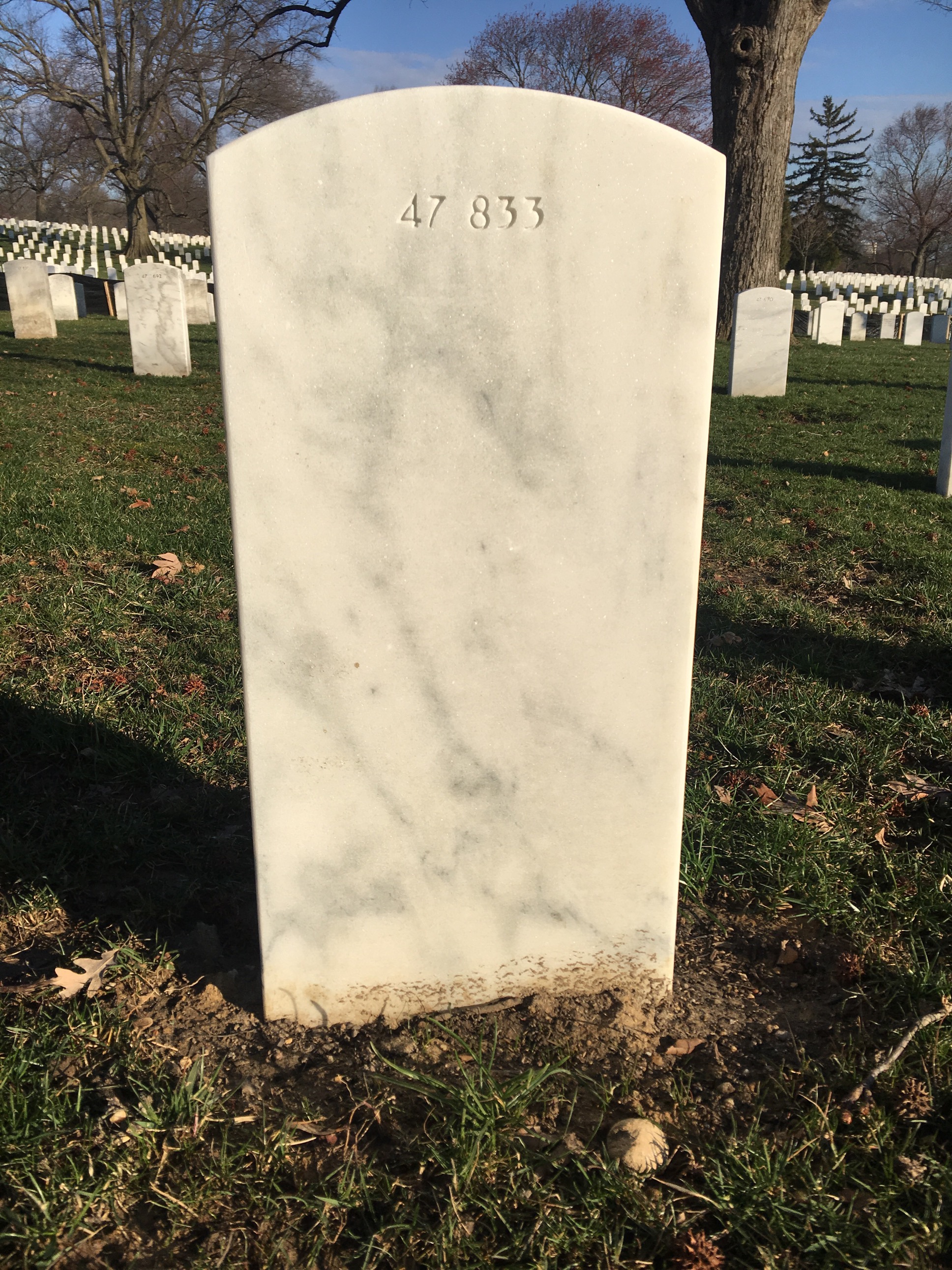 Back of headstone — Jack R Javens