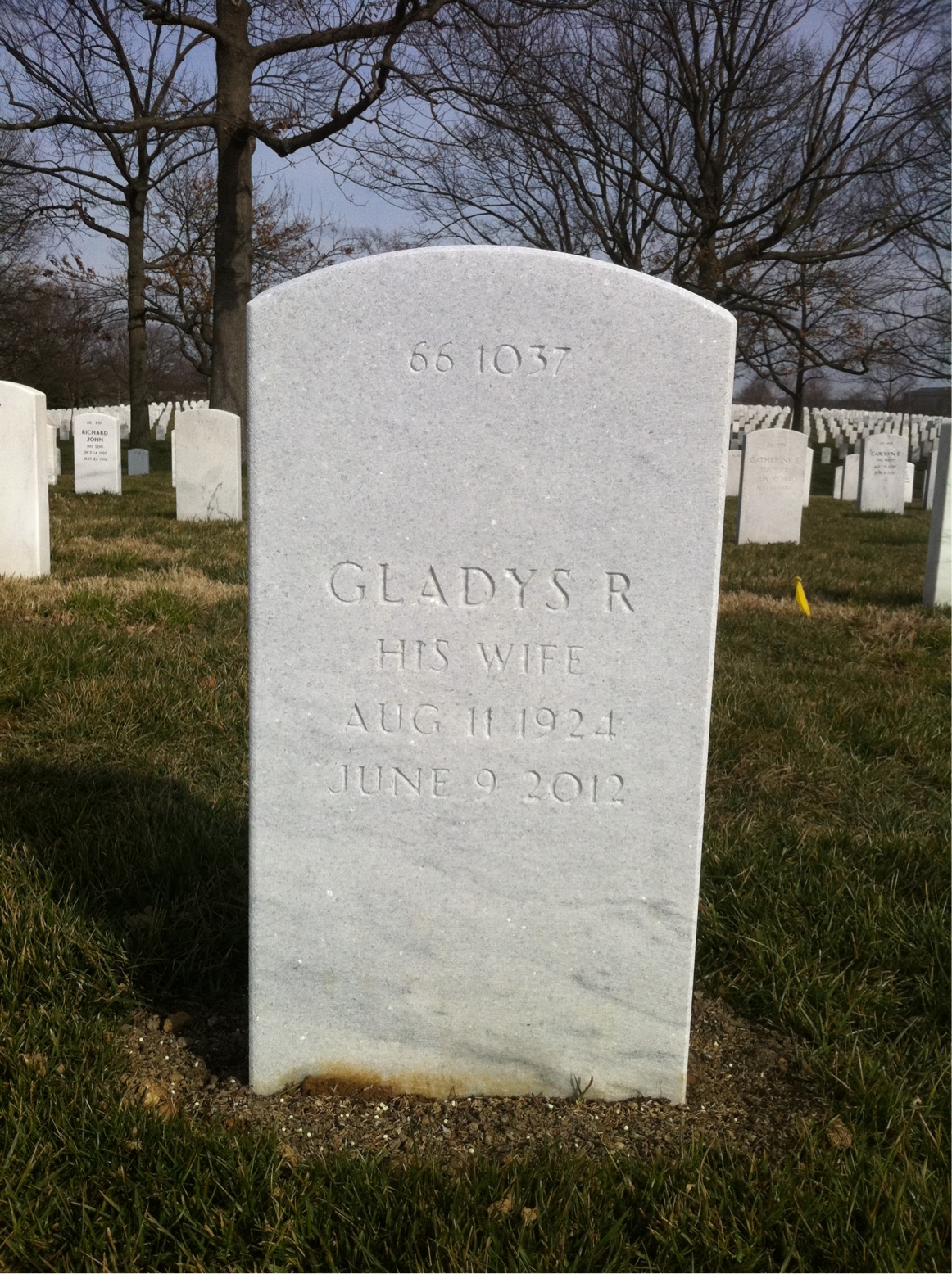 Back of headstone — Robert Collins
