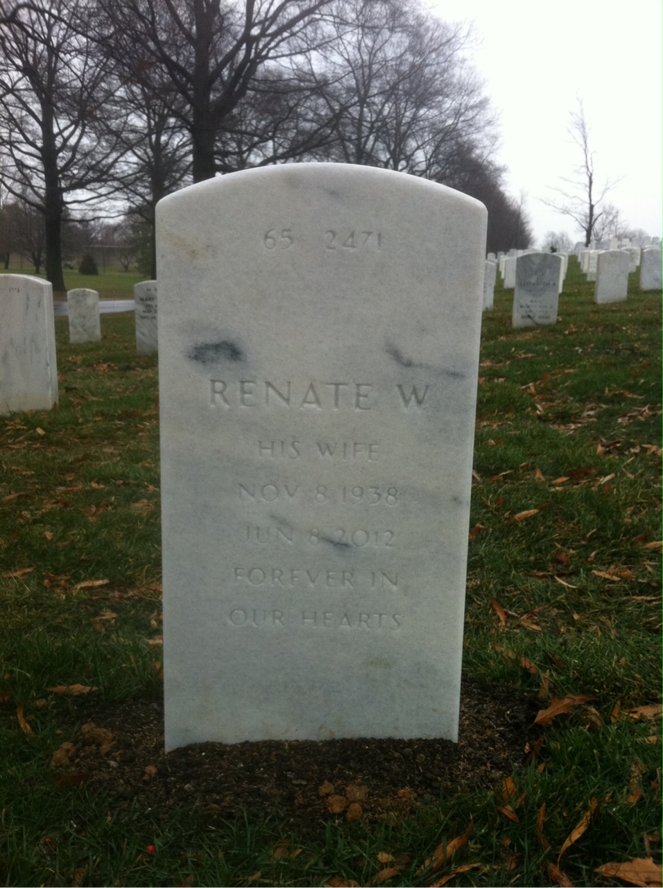 Back of headstone — Amos Mitchell