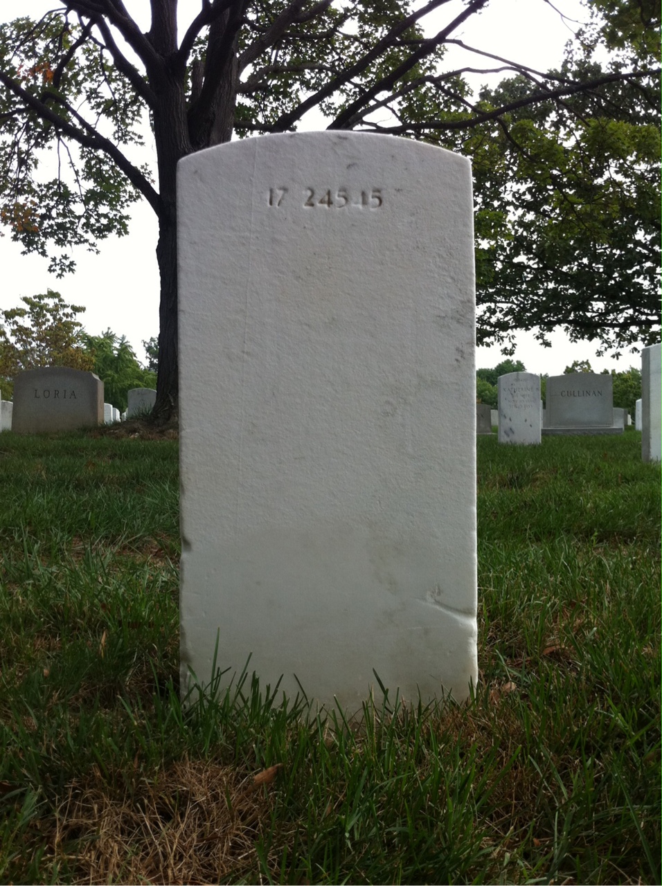 Back of headstone — William Kevin Scott
