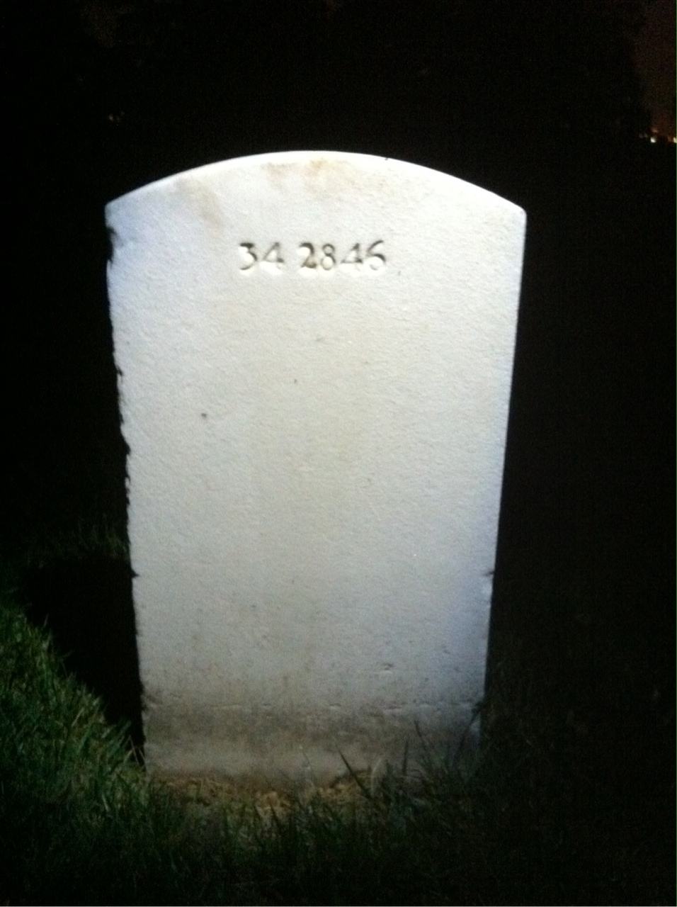 Back of headstone — Henry Charles Tiner