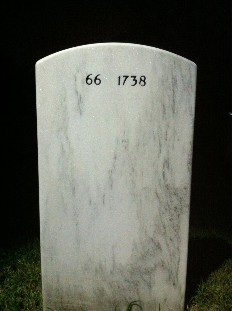 Back of headstone — Robert Durkin