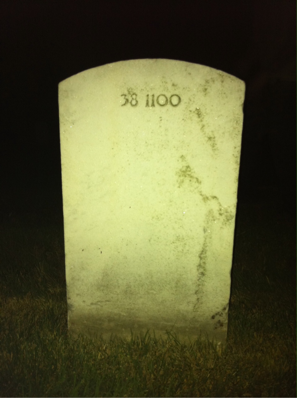 Back of headstone — Jenny Mae Abendroth