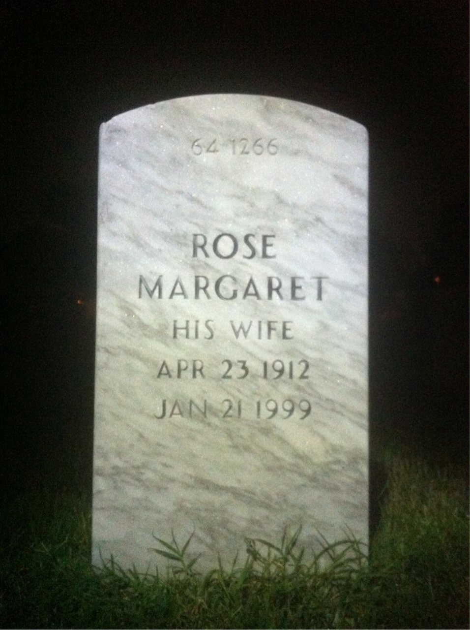 Back of headstone — Charles Botsford