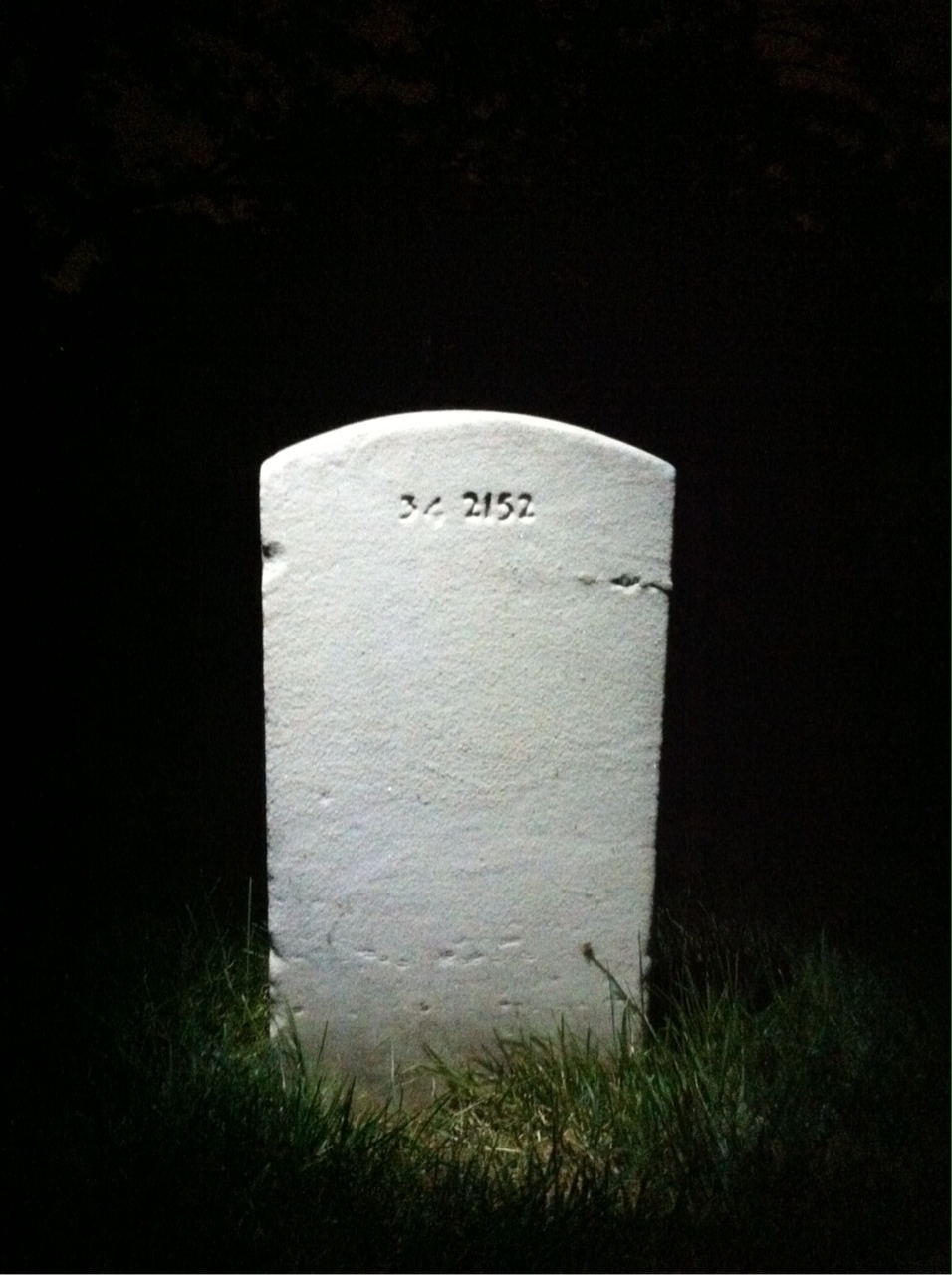 Back of headstone — William Ullmann