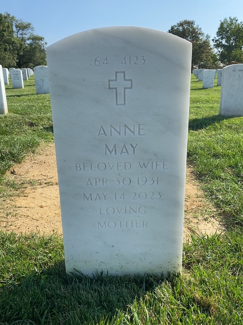 Back of headstone — John Bajus