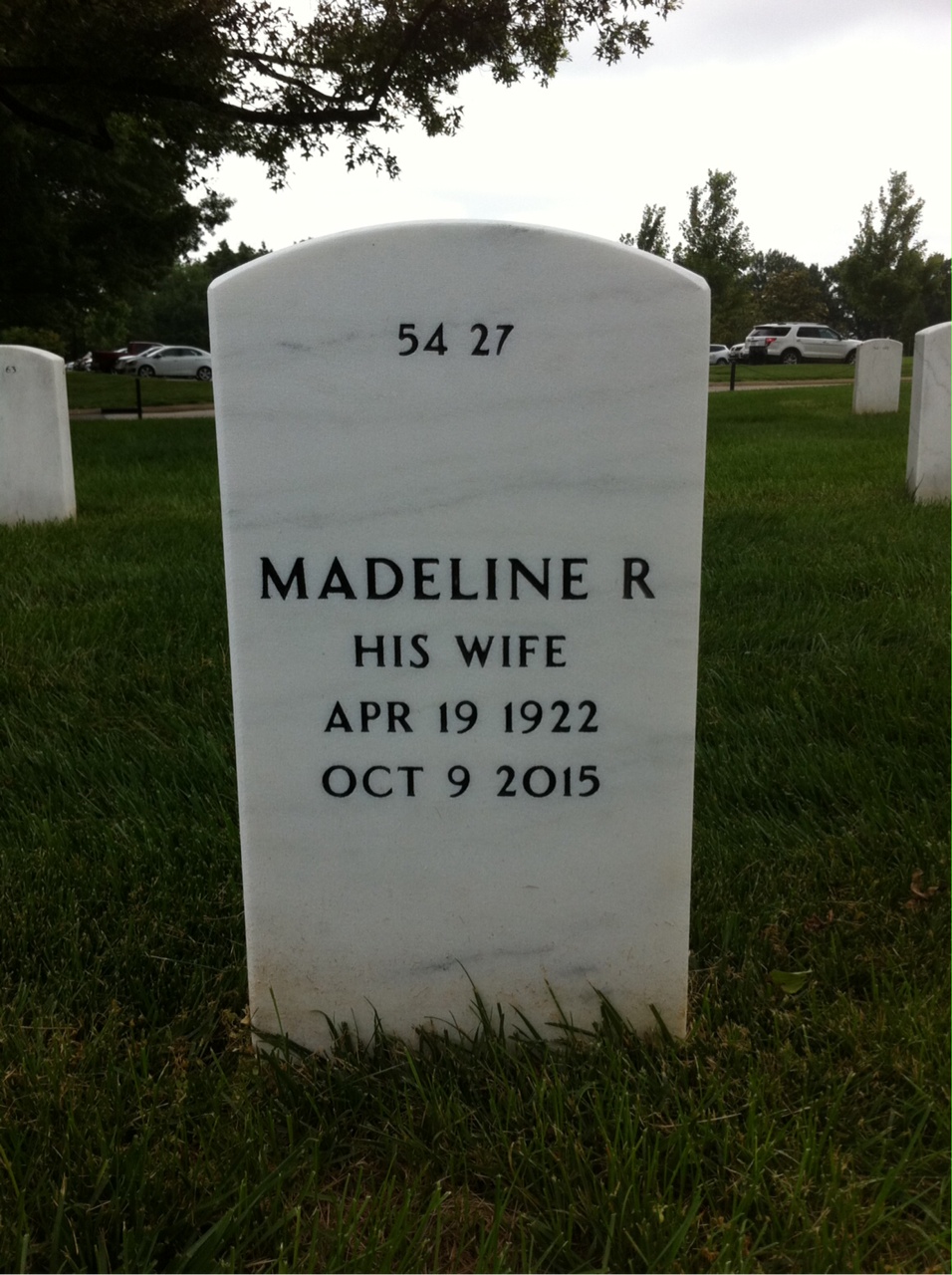 Back of headstone — John Young
