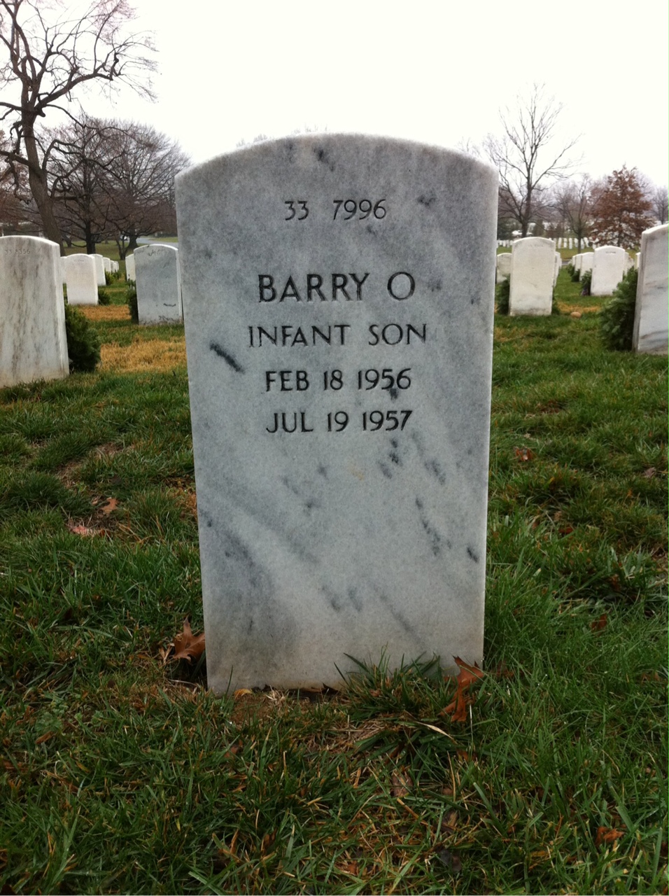 Back of headstone — Govan Samuel