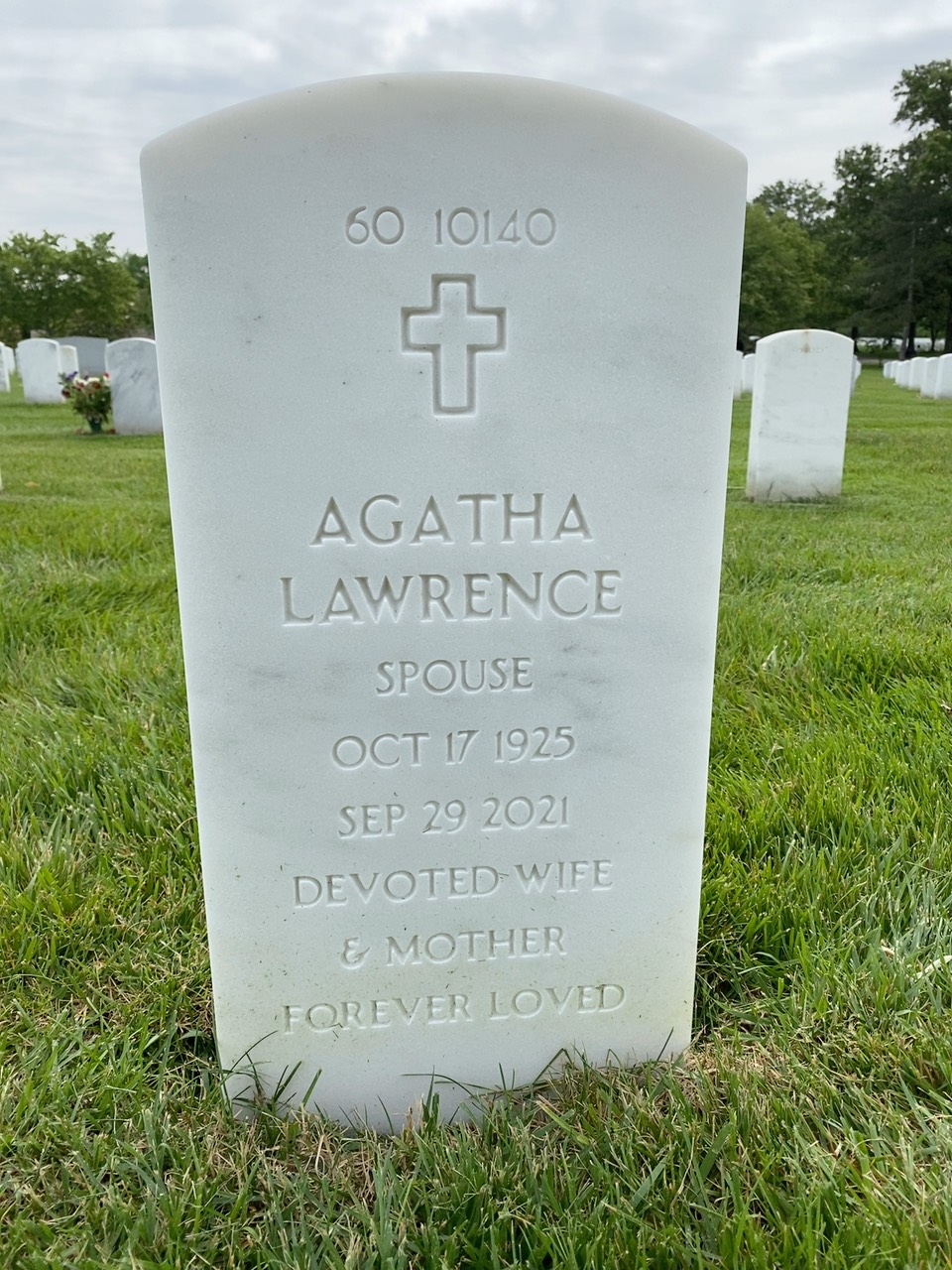Back of headstone — Roger Miller
