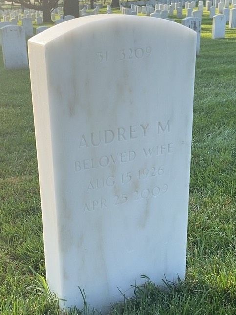 Back of headstone — John Denkler