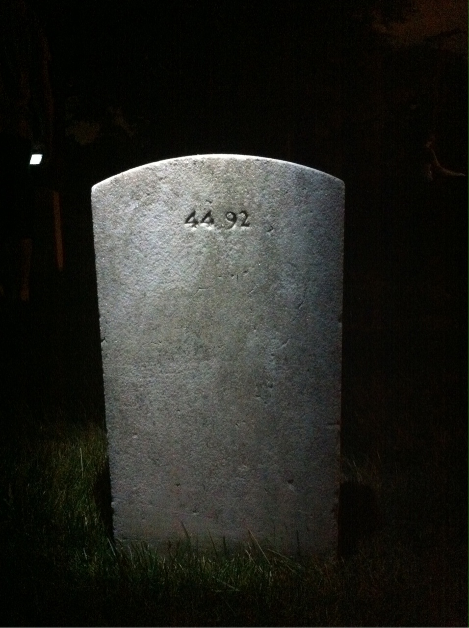 Back of headstone — Ivan Bachman