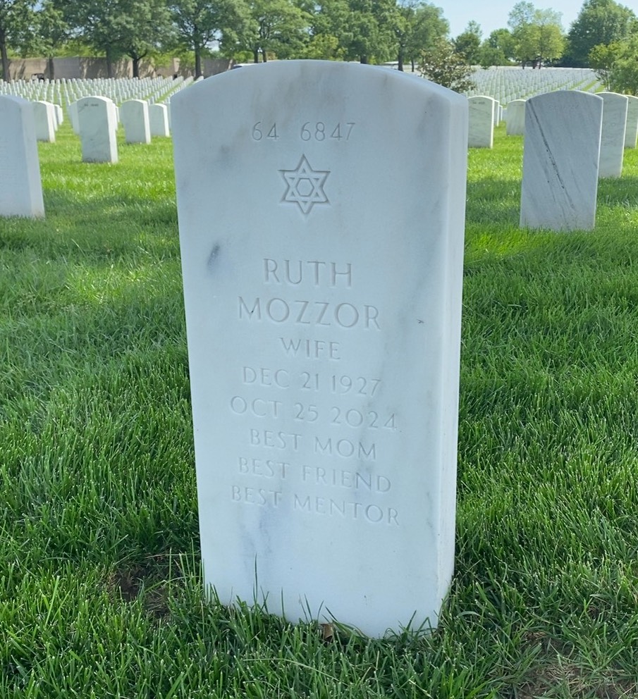 Back of headstone — Abraham Mozzor