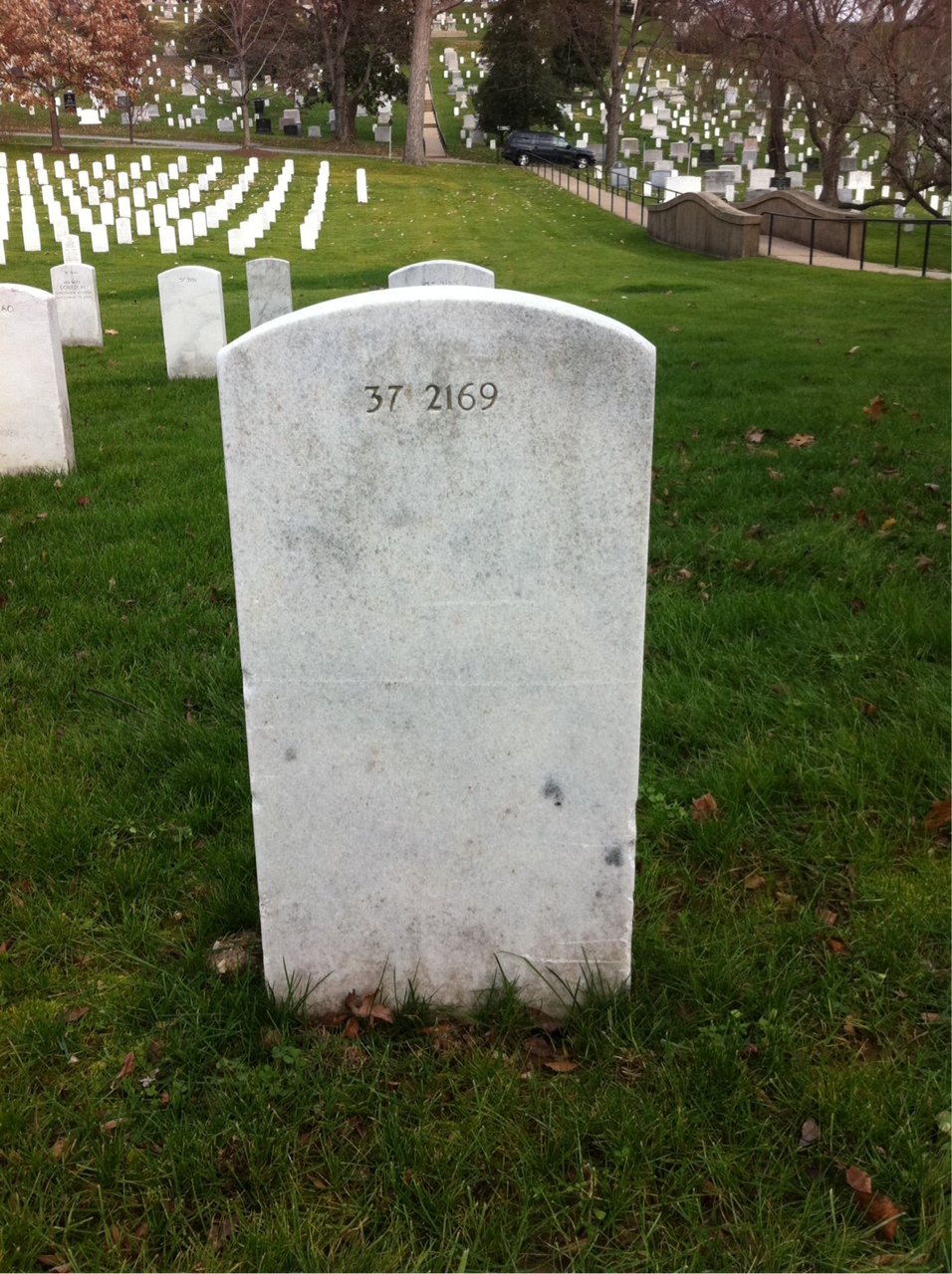 Back of headstone — William Melvin Harris