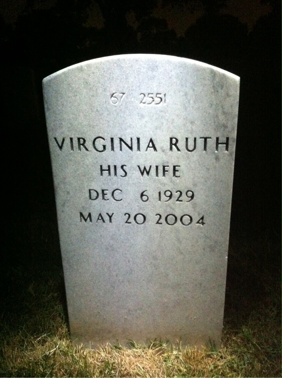 Back of headstone — John Mcgregor