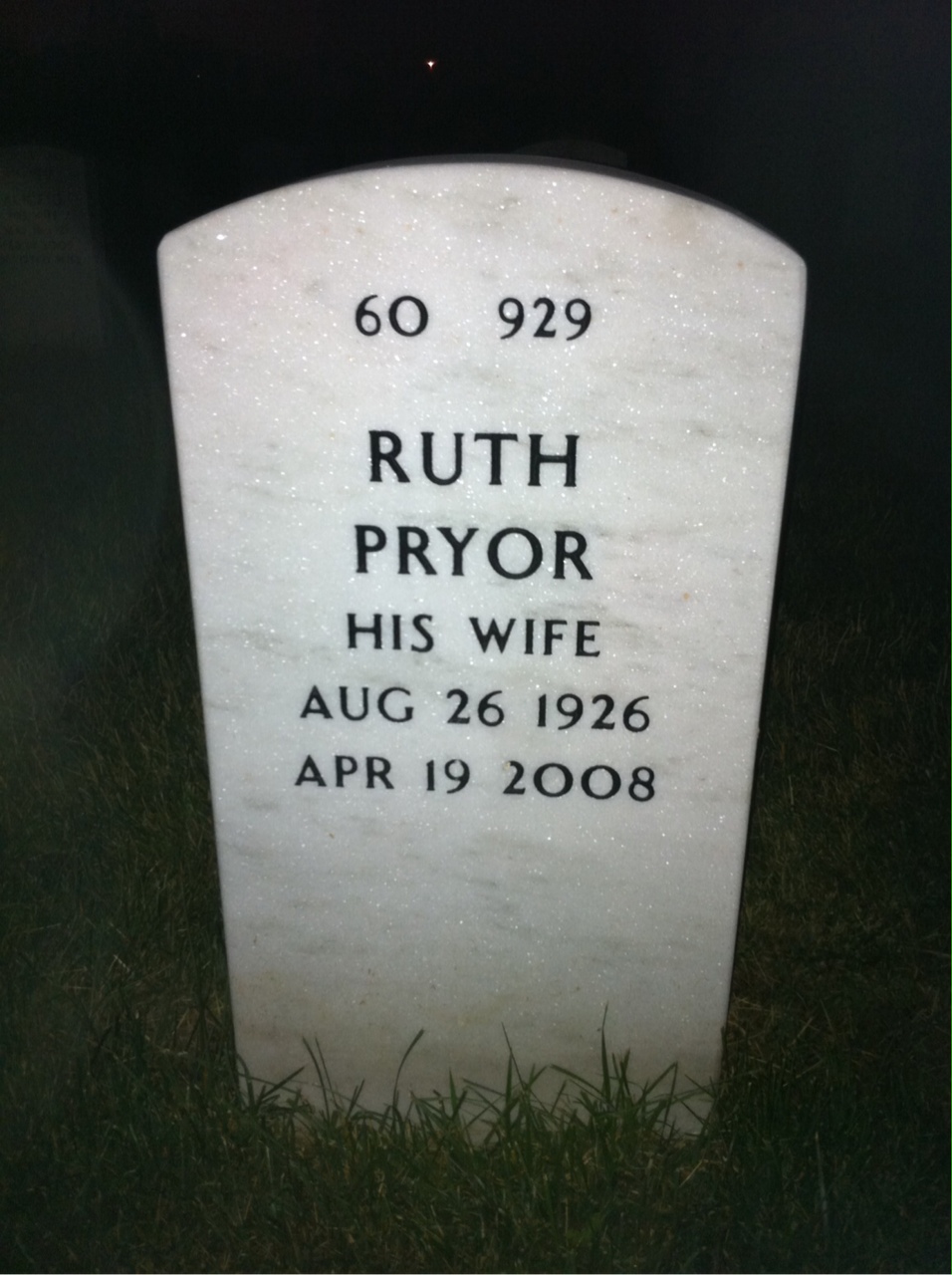 Back of headstone — John Rule