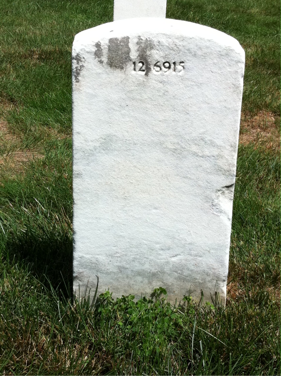Back of headstone — Patrick Mostyn
