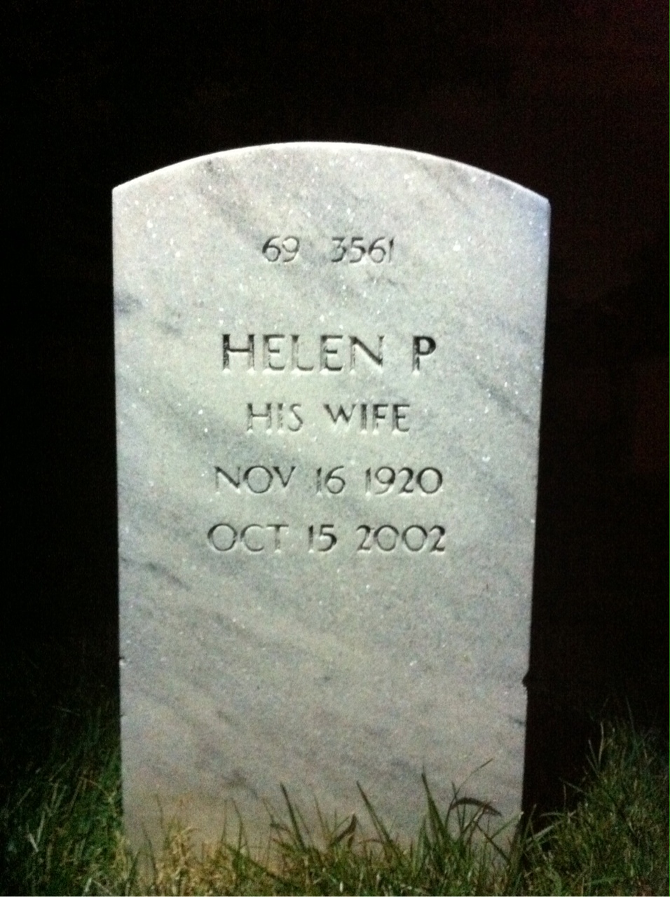 Back of headstone — Emanuel Albanese