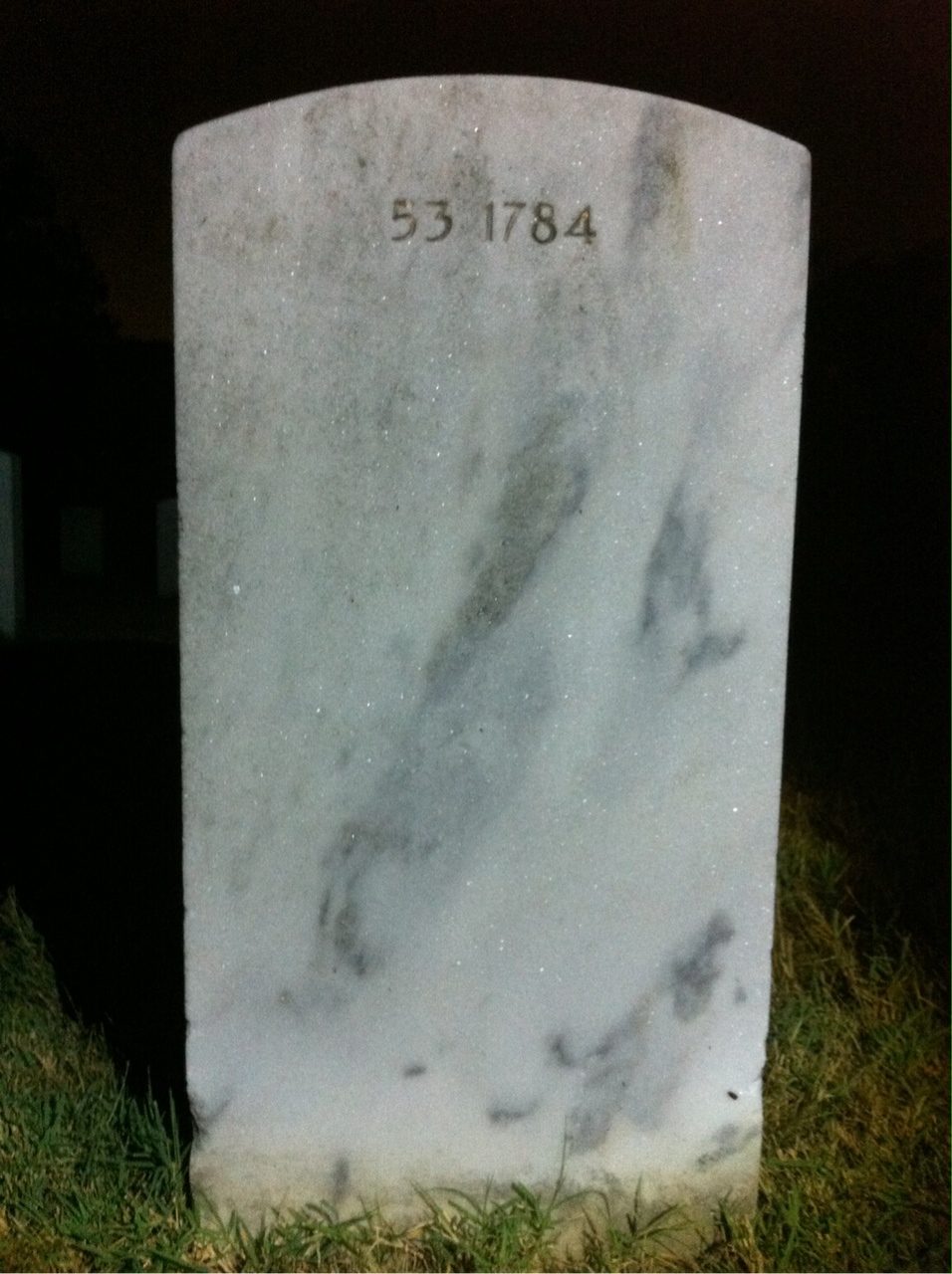 Back of headstone — Robert Mulgannon