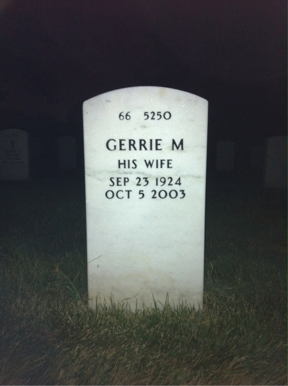 Back of headstone — John Haesler