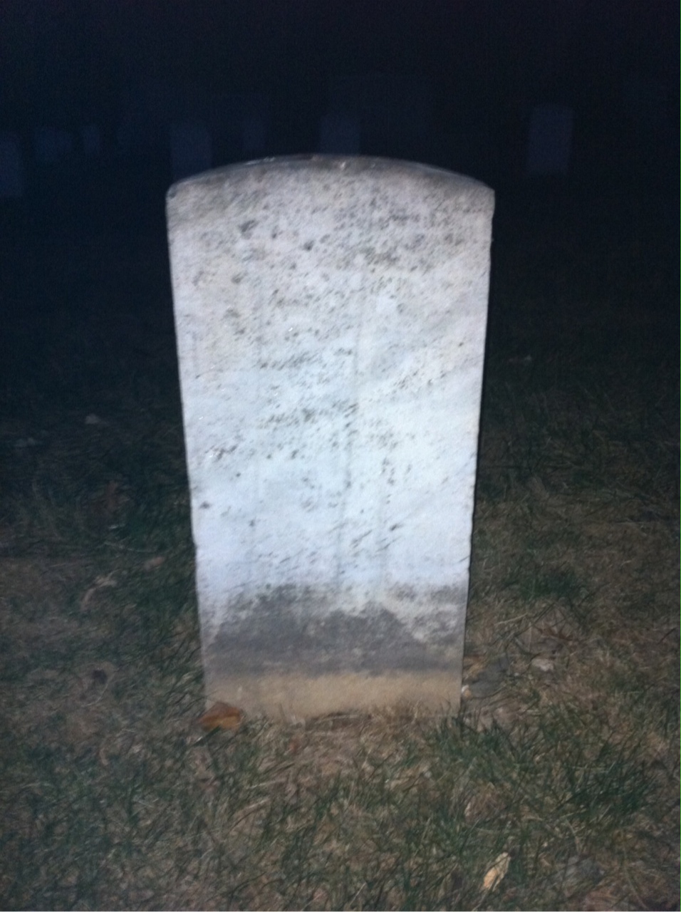 Back of headstone — Joseph Minnich
