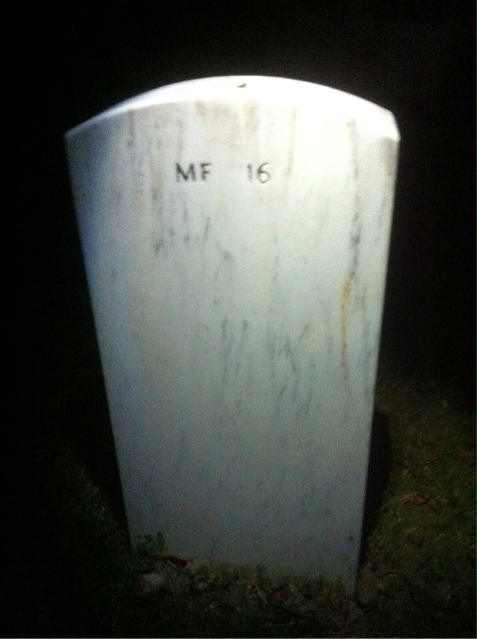 Back of headstone — Gerald Montgomery