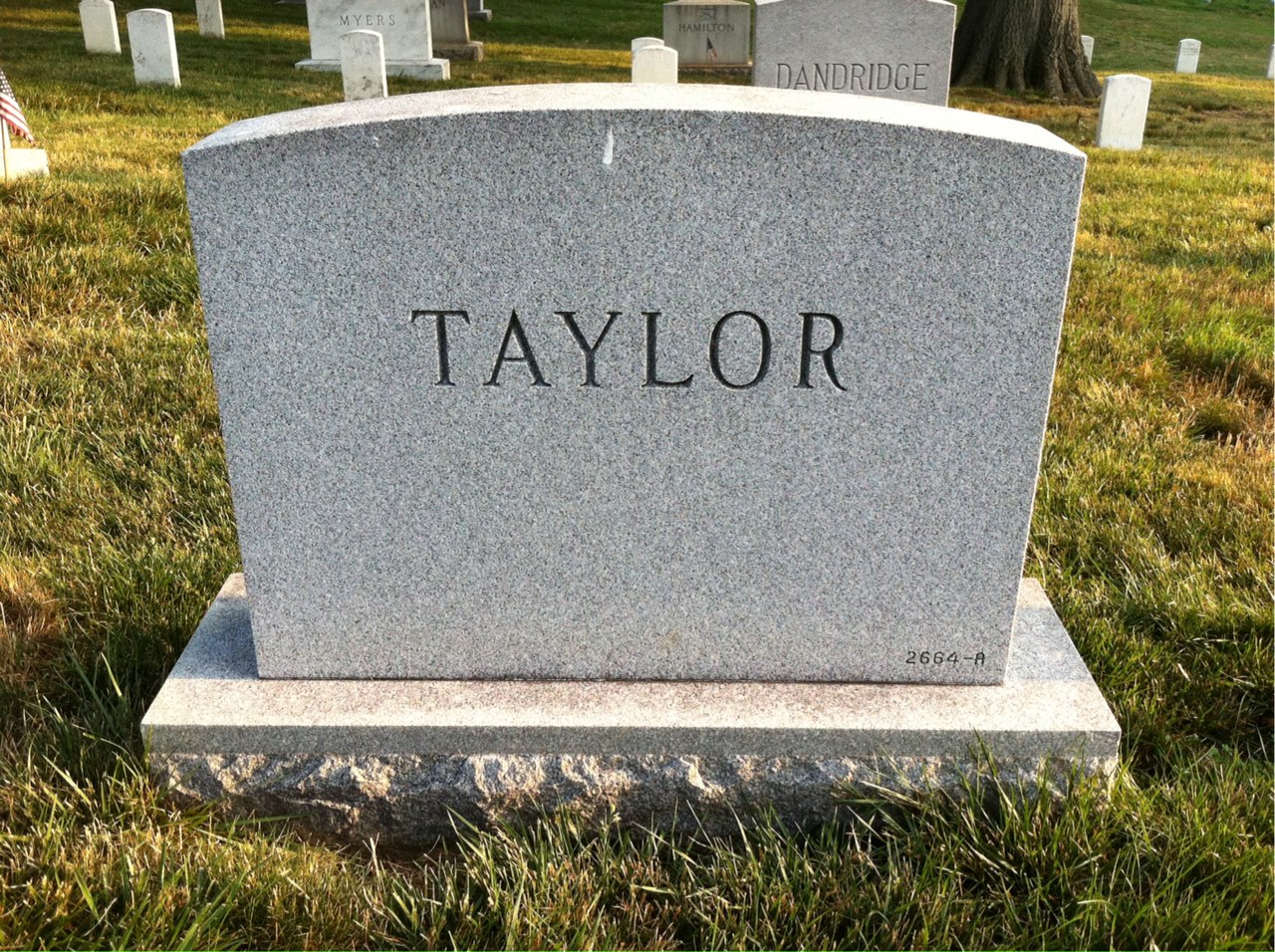 Back of headstone — Tyldesley Lawder Taylor