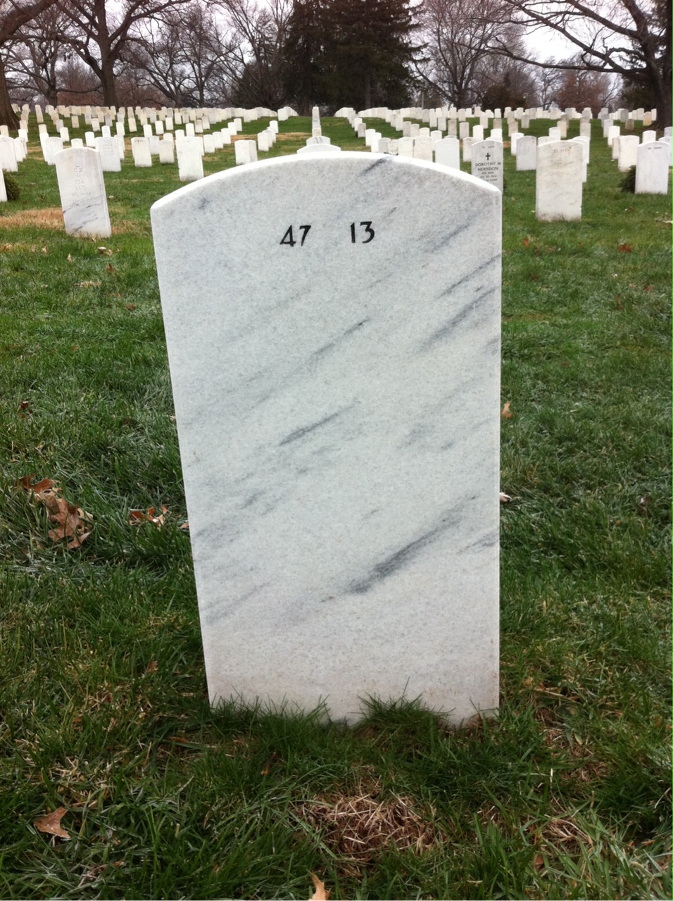 Back of headstone — Bruce Knippel