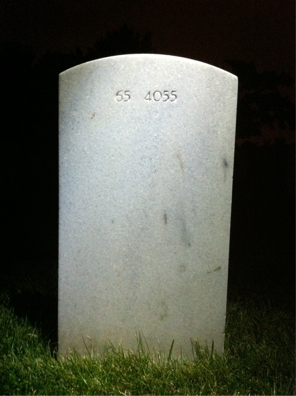 Back of headstone — Andrew Kalnasy
