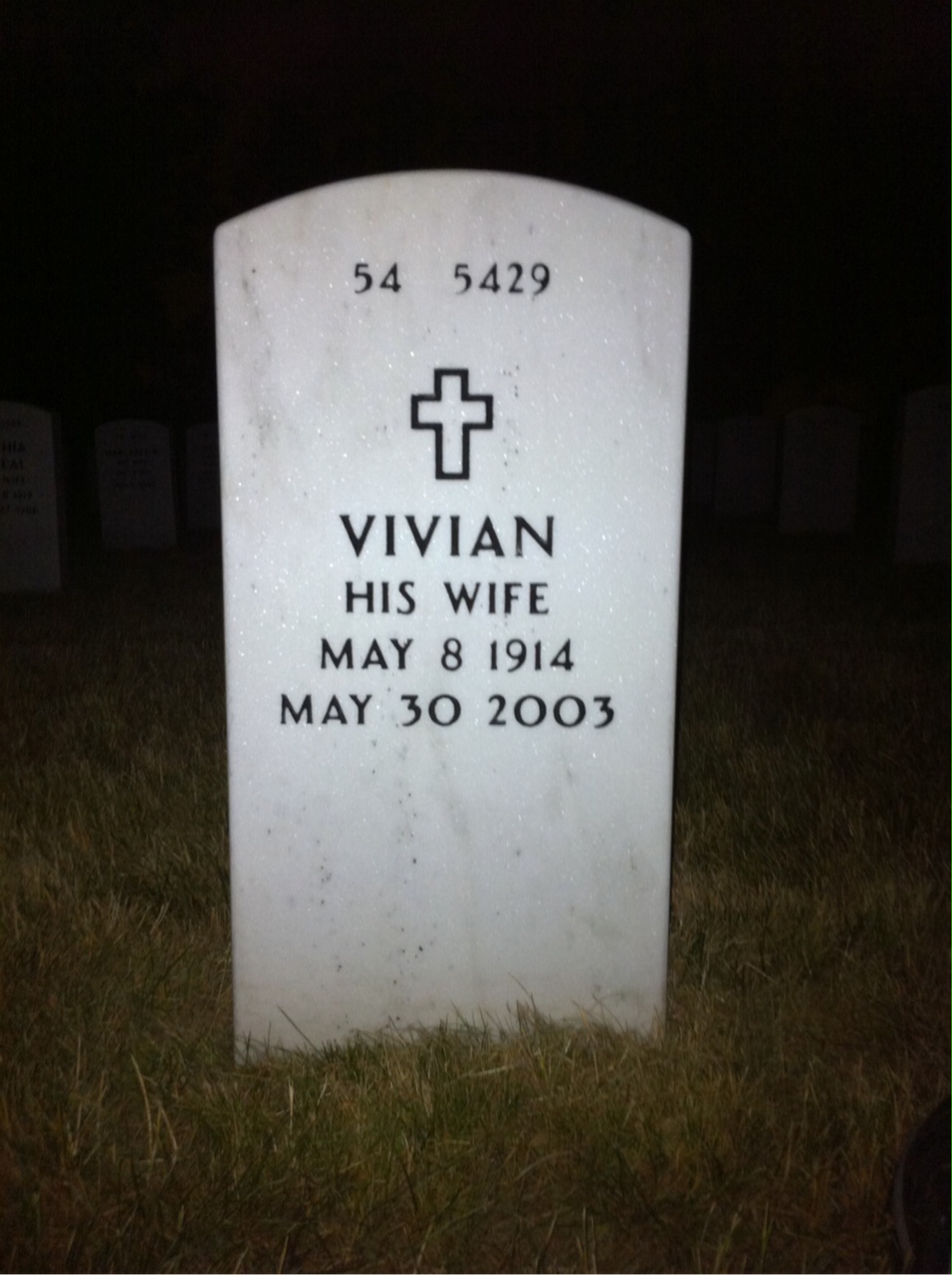 Back of headstone — James Willett